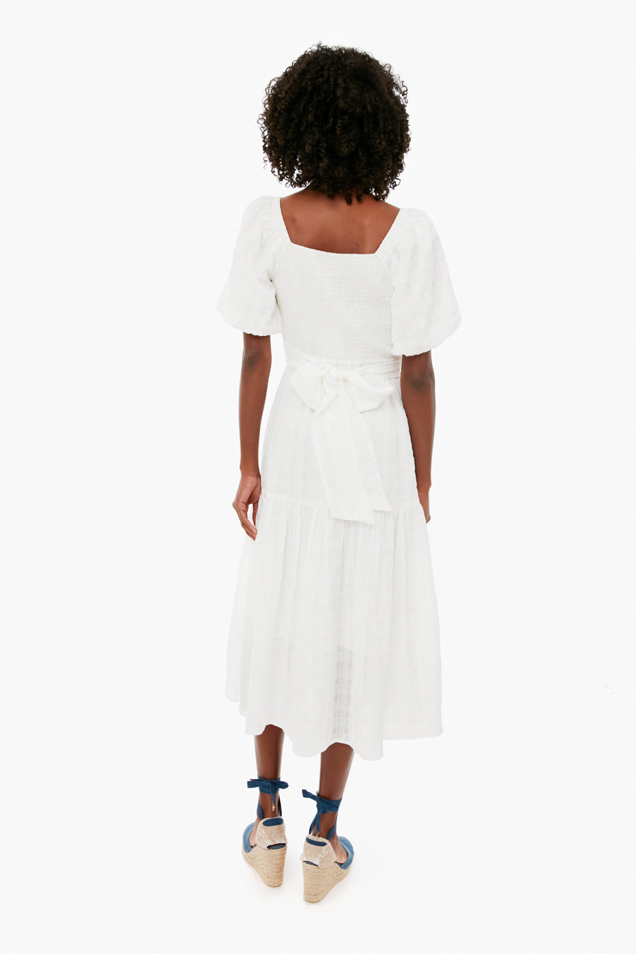 White Sydney Midi Dress-Get Girly