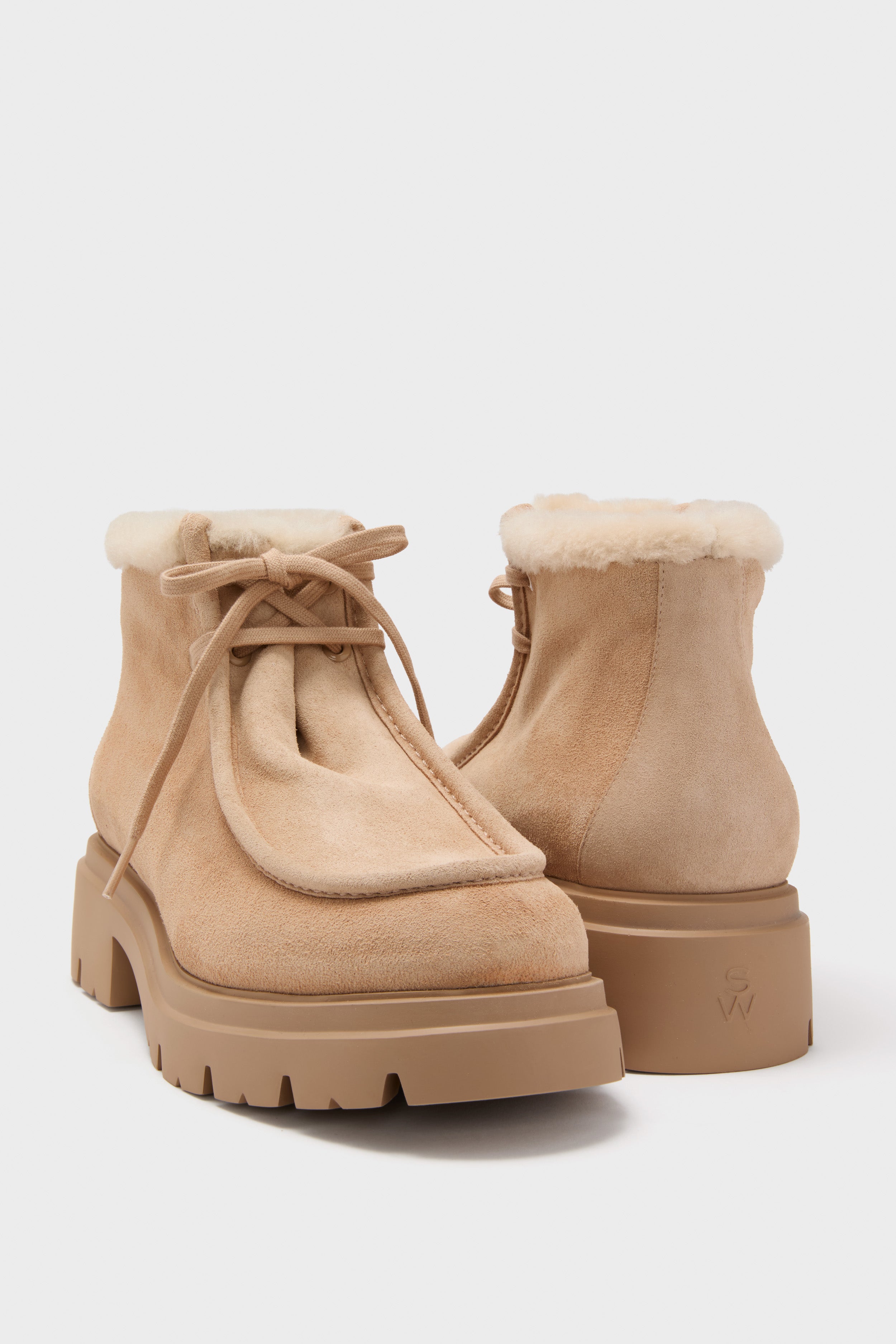Adobe and Vanilla Hudson Shearling Chukka Boots-Get Girly