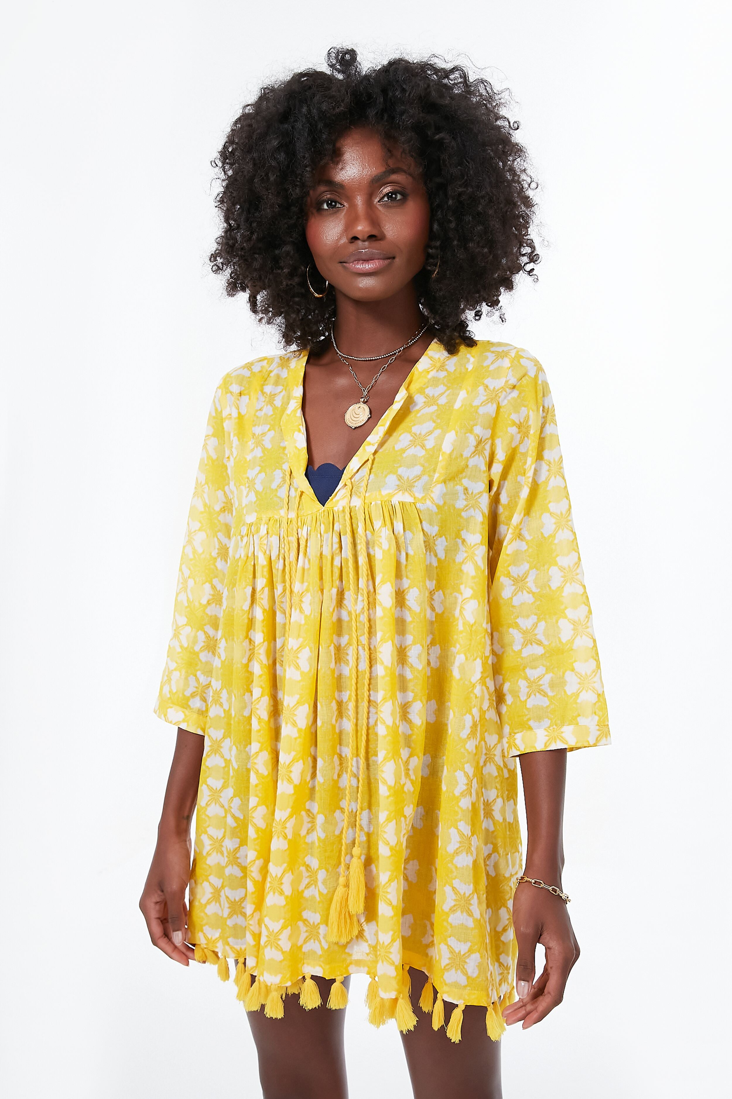 Yellow Barbados Seychelles Tunic-Get Girly