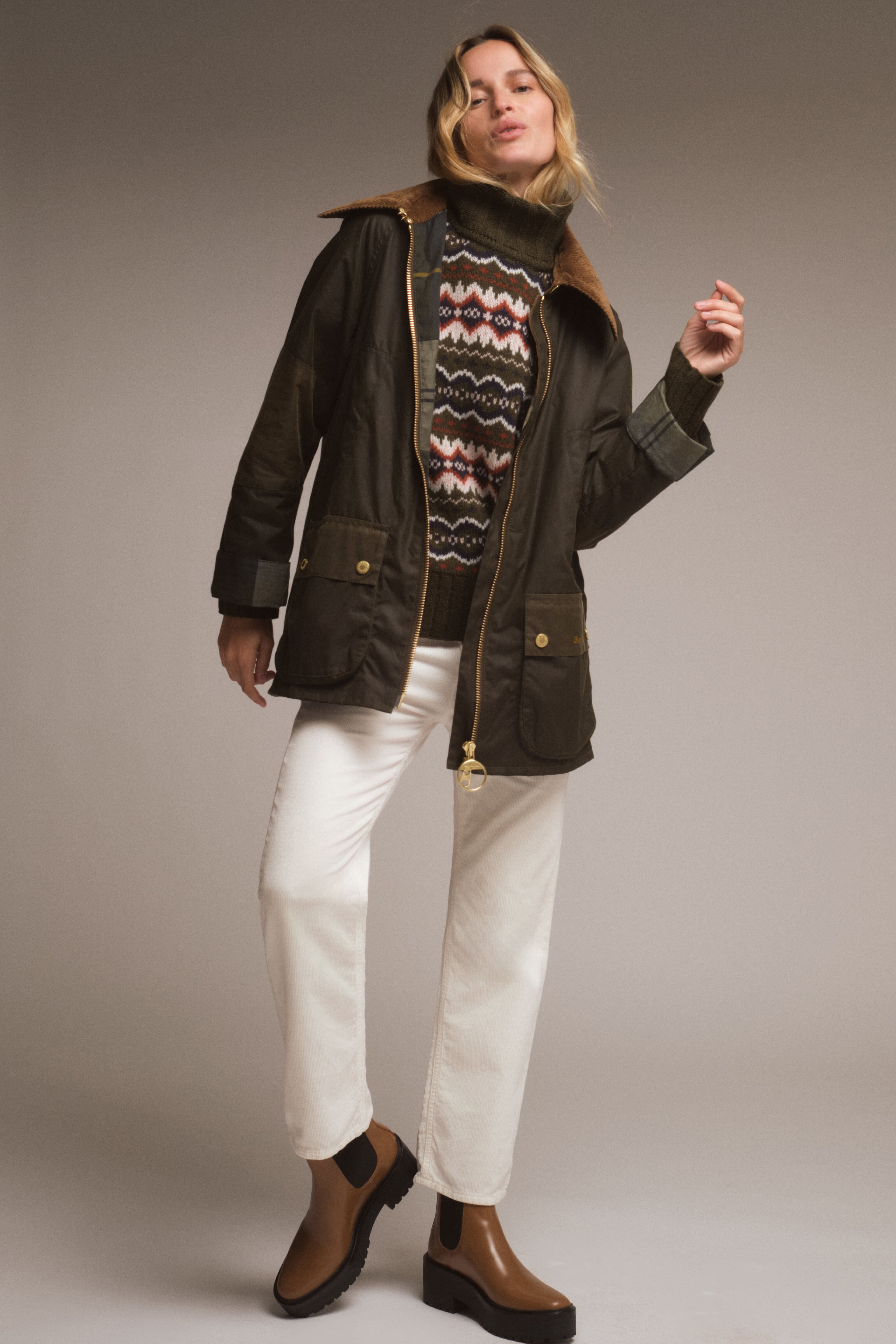 Archive Olive Allerston Wax Jacket-Get Girly