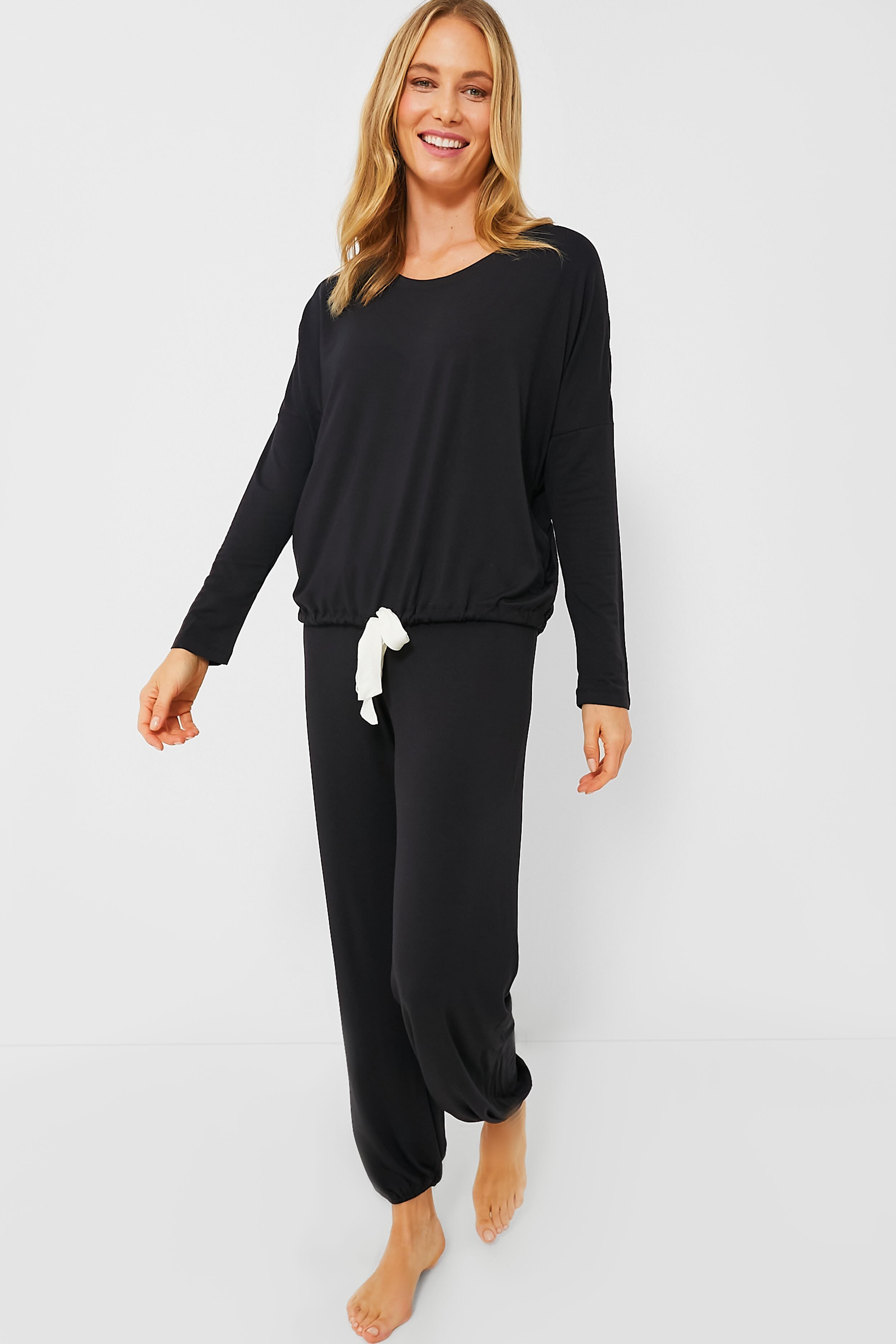 Black Gisele Slouchy PJ Set-Get Girly