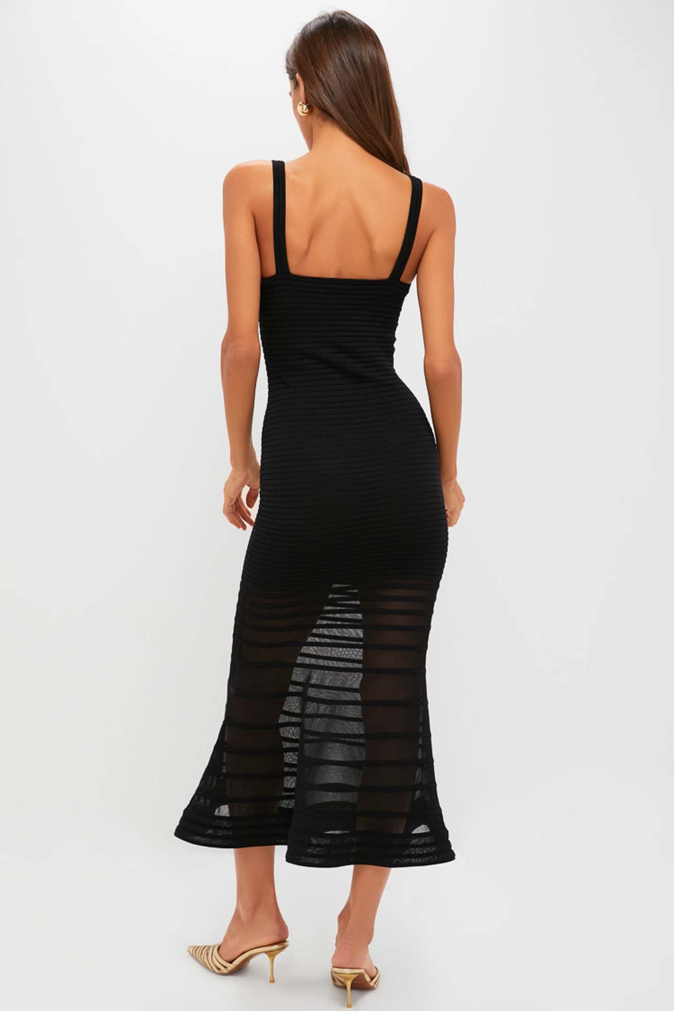 Black Vallarie Midi Dress-Get Girly
