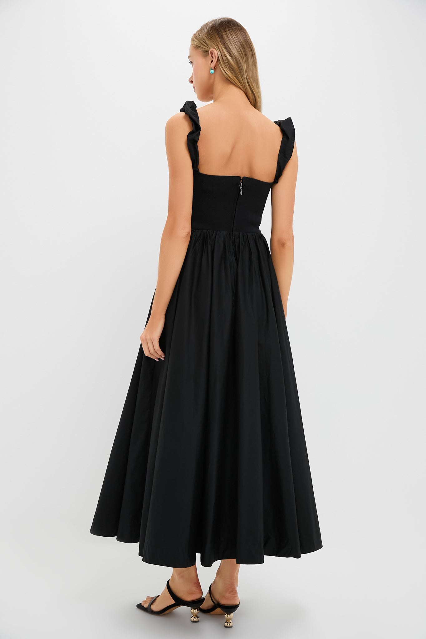 Black Mixed Media Adela Gown-Get Girly