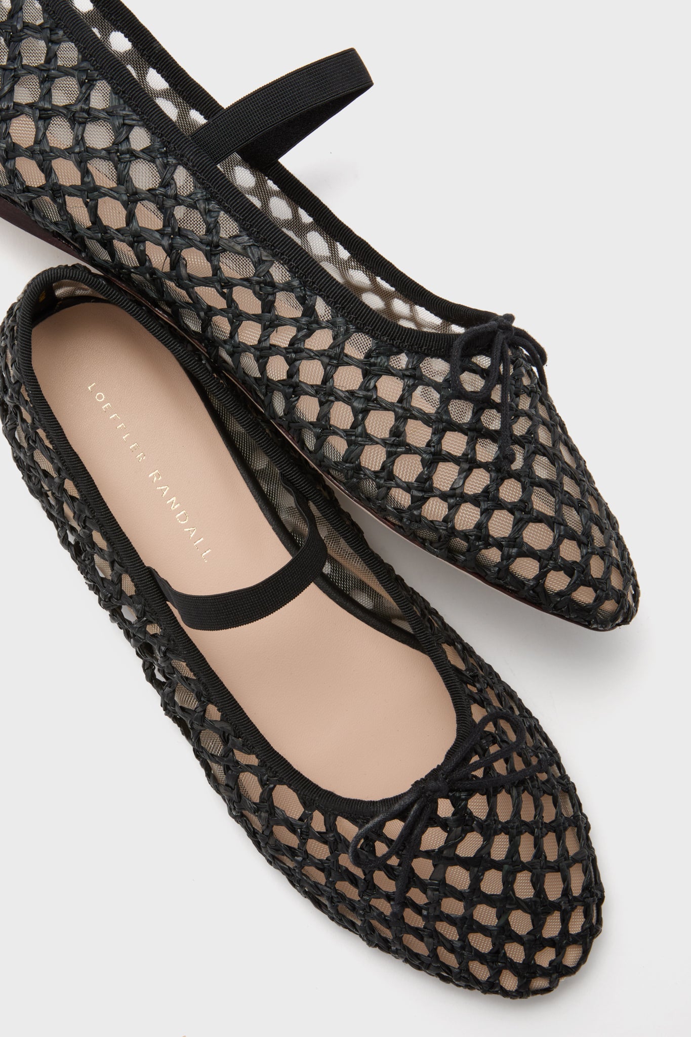 Black Crochet Leonie Flats-Get Girly