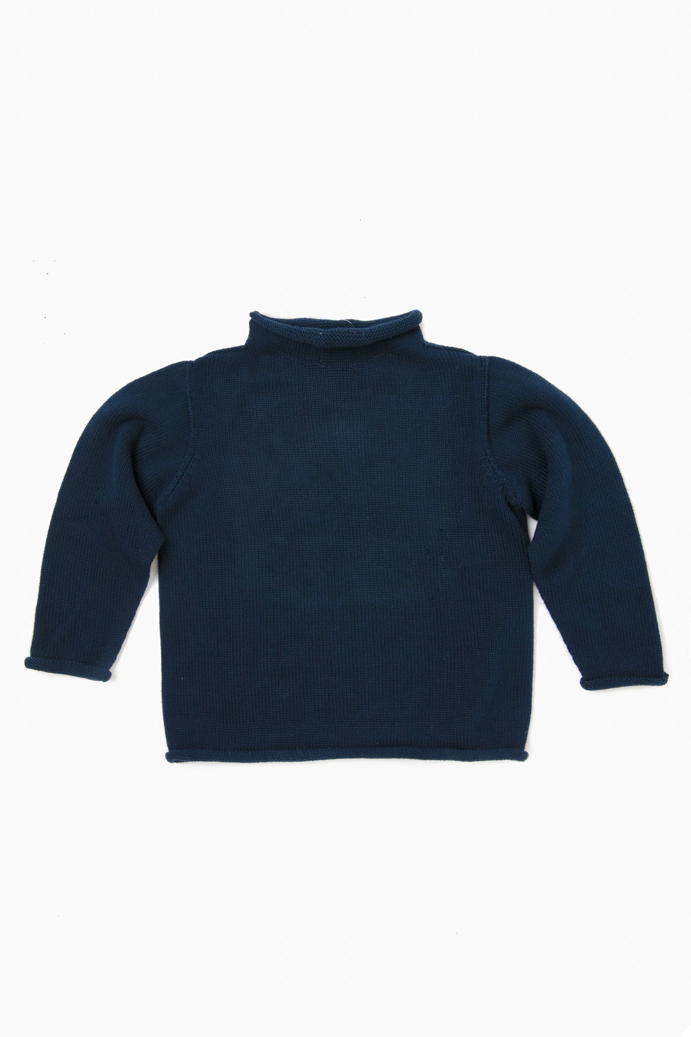 Navy Roll Neck Sweater-Get Girly