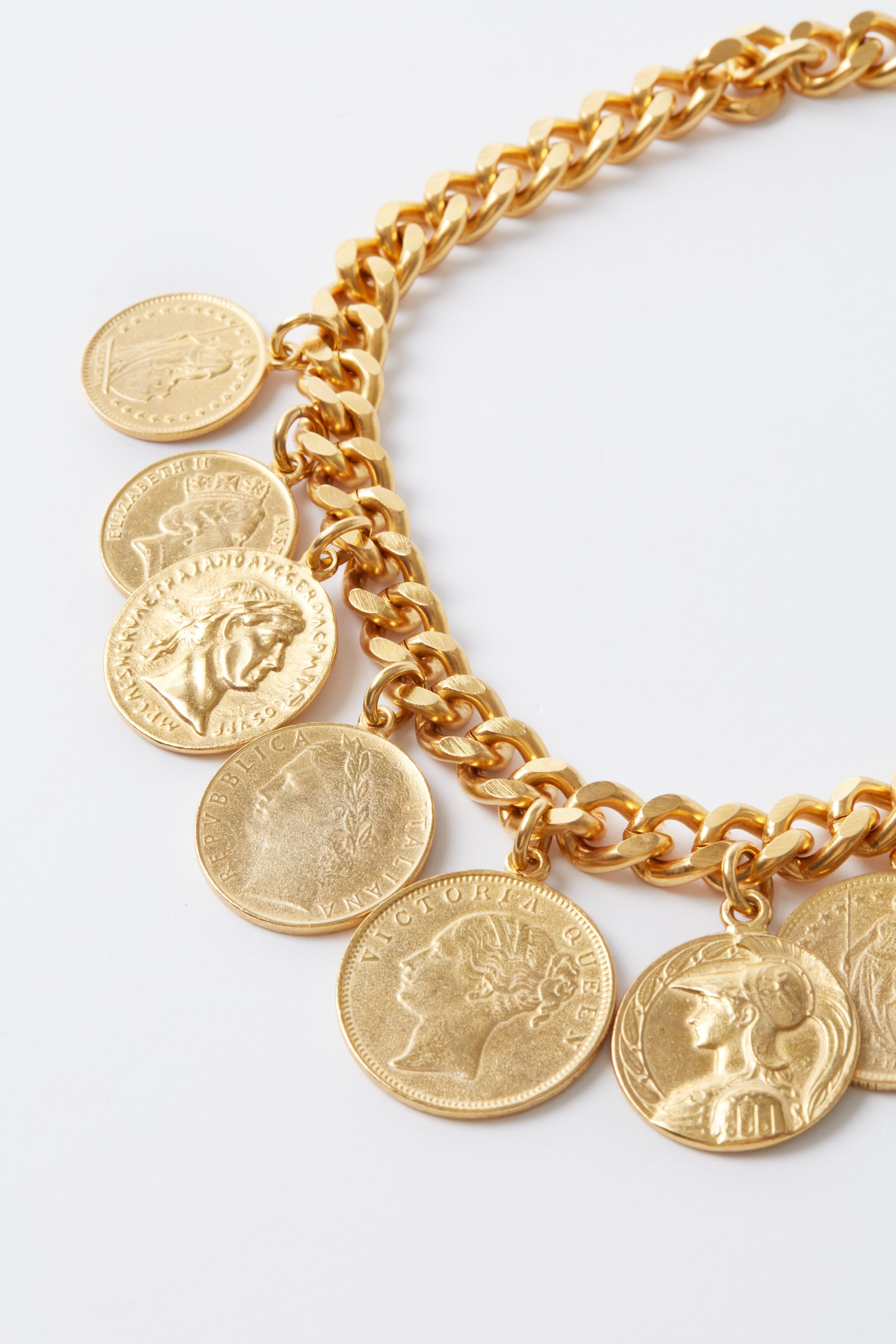 24K Gold Plated Coin Necklace-Get Girly