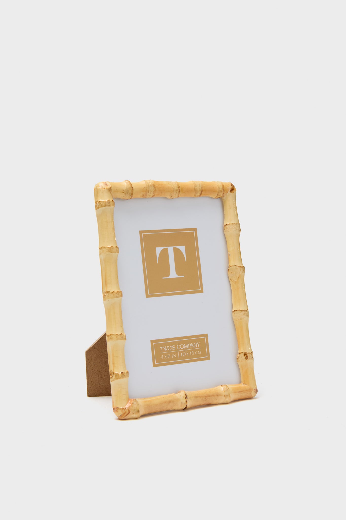 4x6 Blonde Natural Bamboo Finish Photo Frame-Get Girly