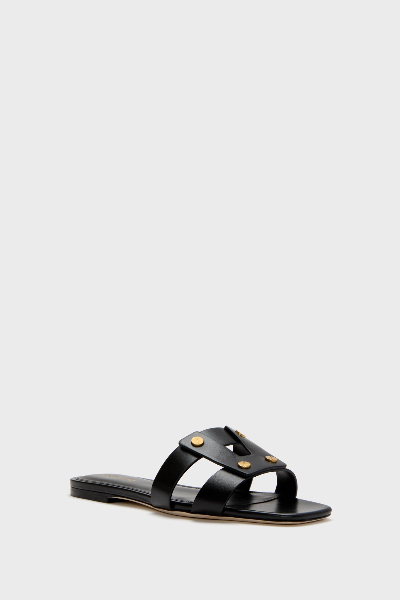 Black Via Slides-Get Girly