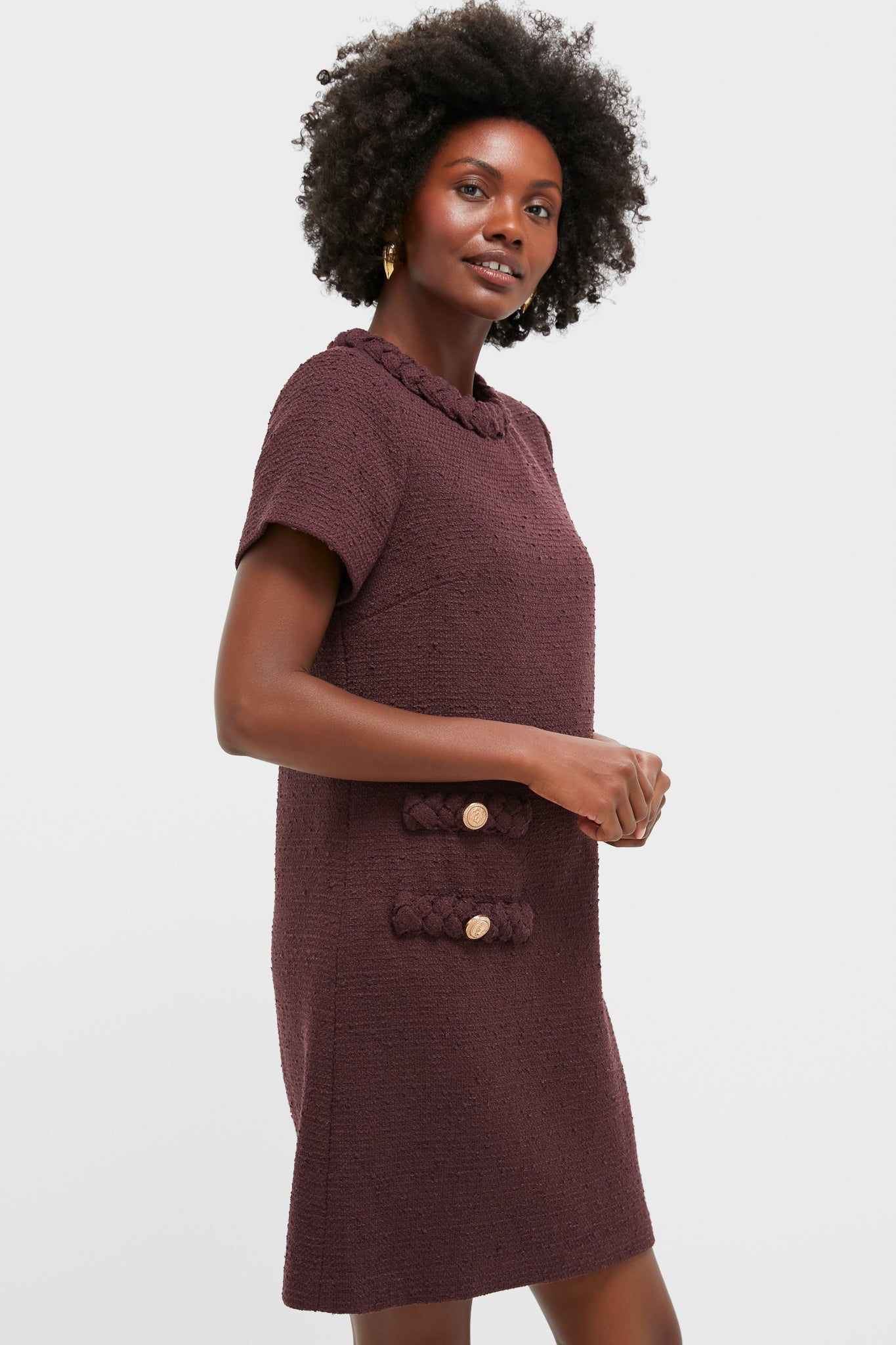 Winetasting Tweed Jackie Dress-Get Girly