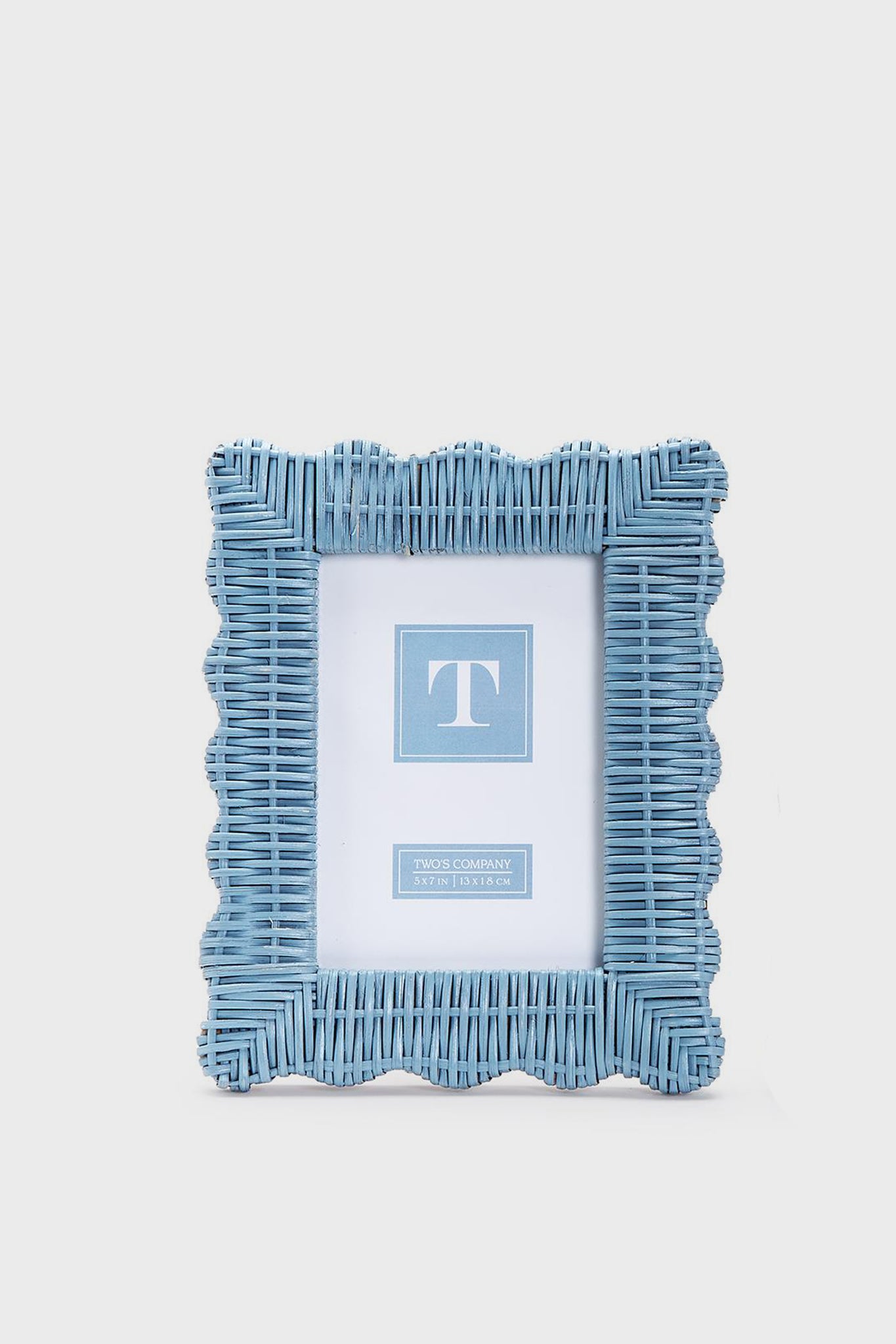 5x7 Blue Wicker Weave Frame-Get Girly