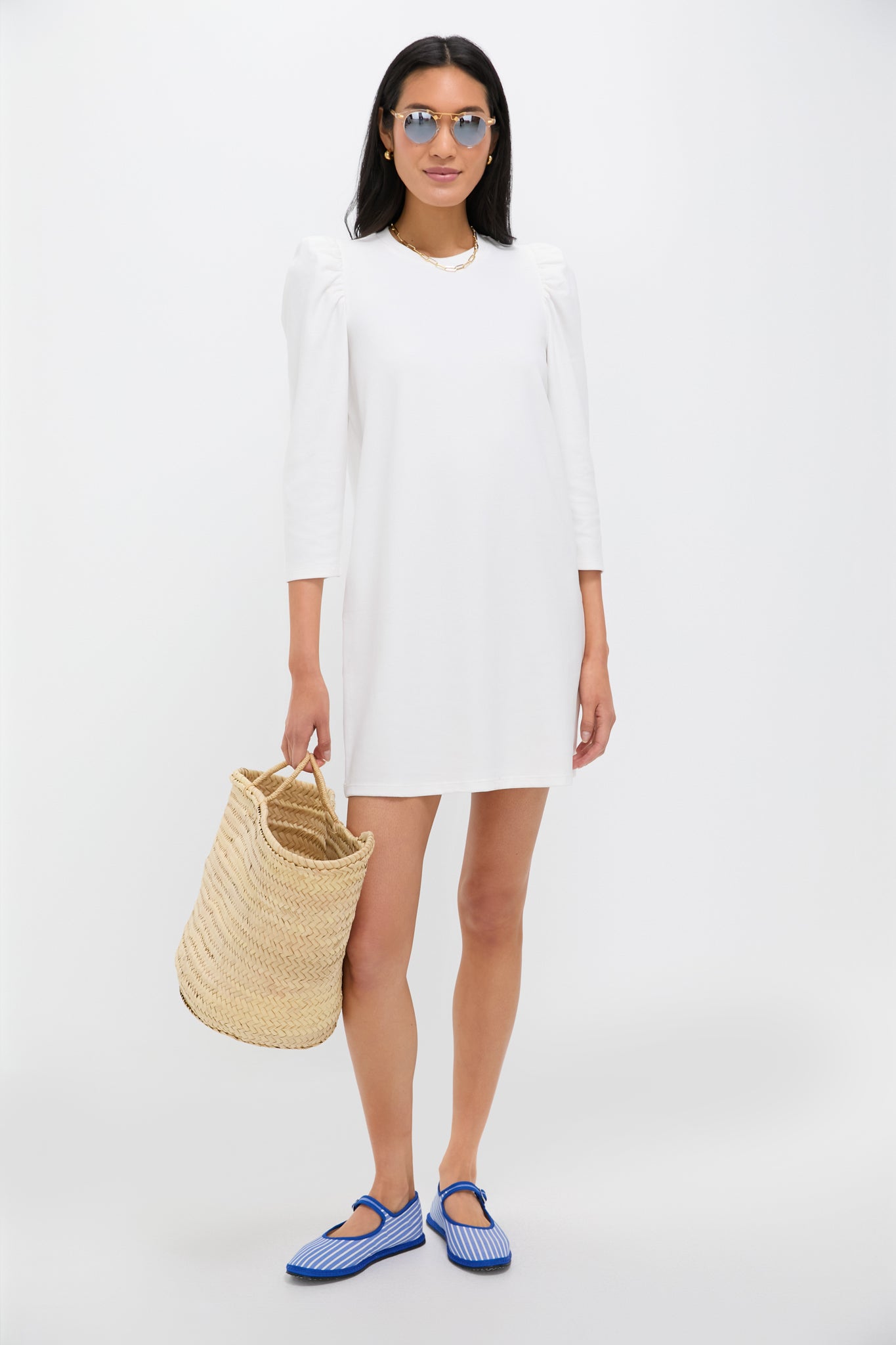 White Vesty Mini Dress-Get Girly