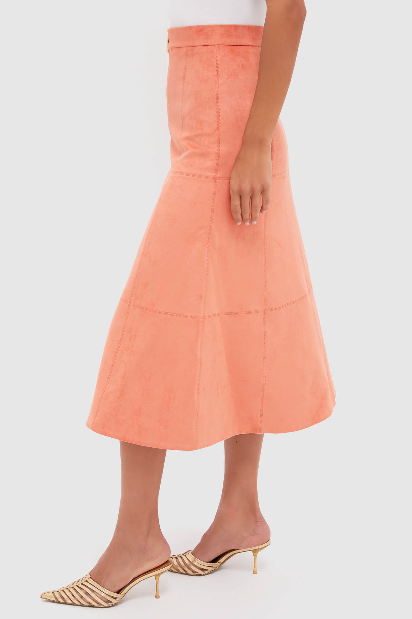 Amber Suede Bently Midi Skirt-Get Girly