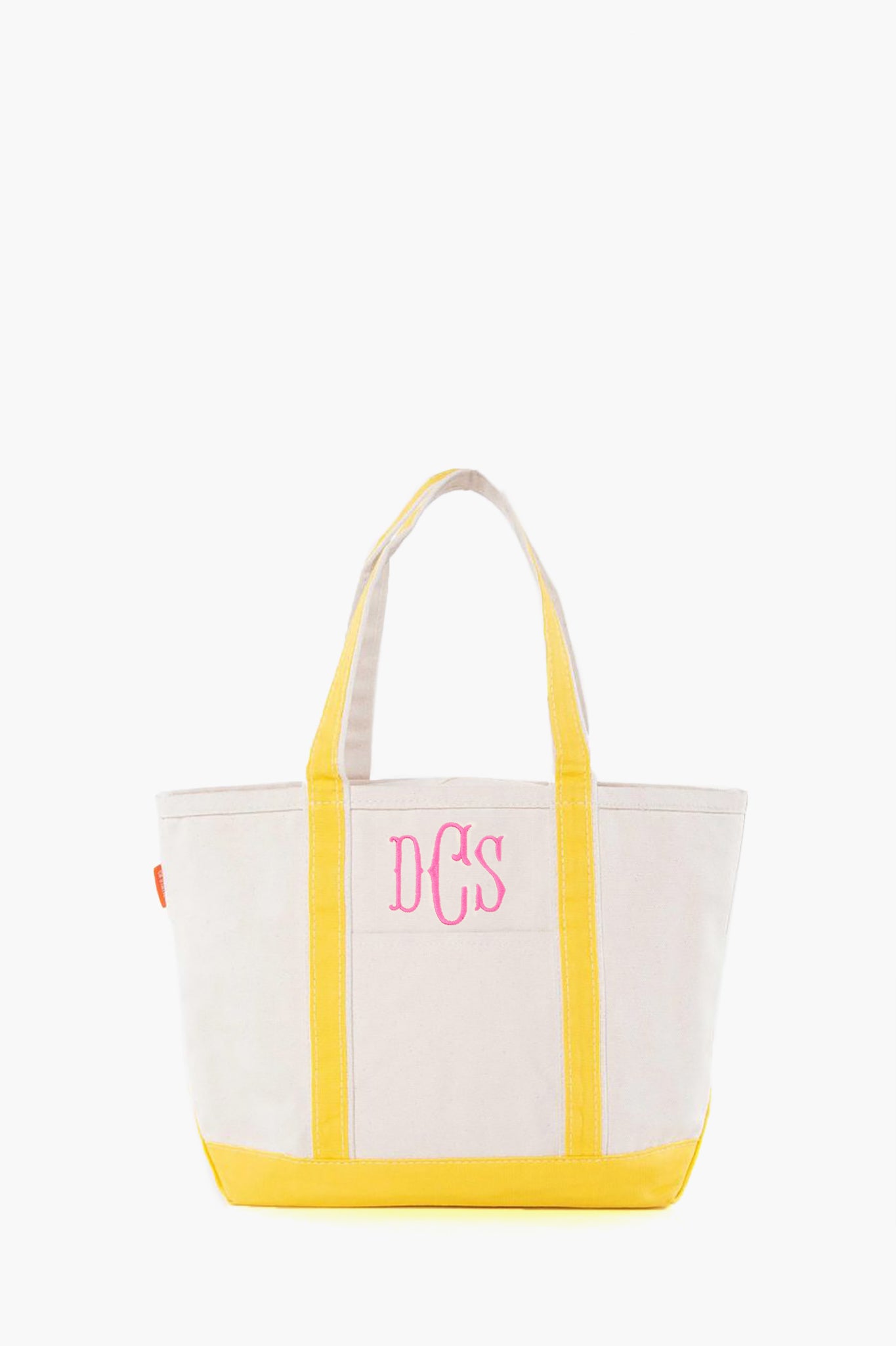Yellow Medium Canvas Tote-Get Girly