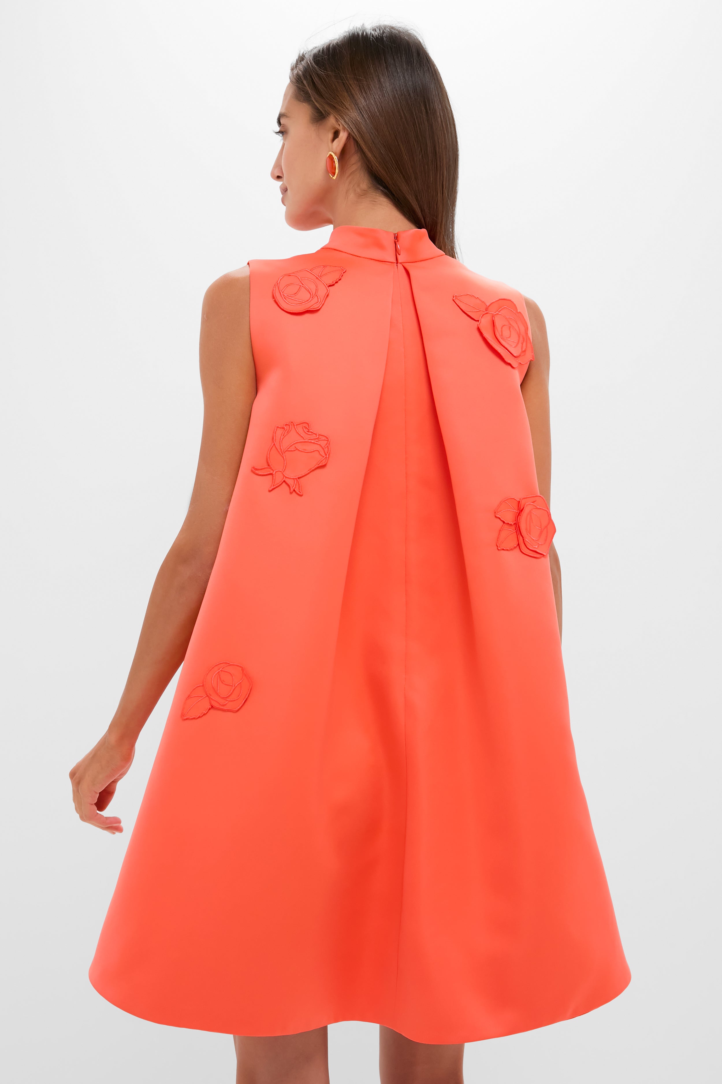 Saffron Fallon Applique Floral Mini Dress-Get Girly