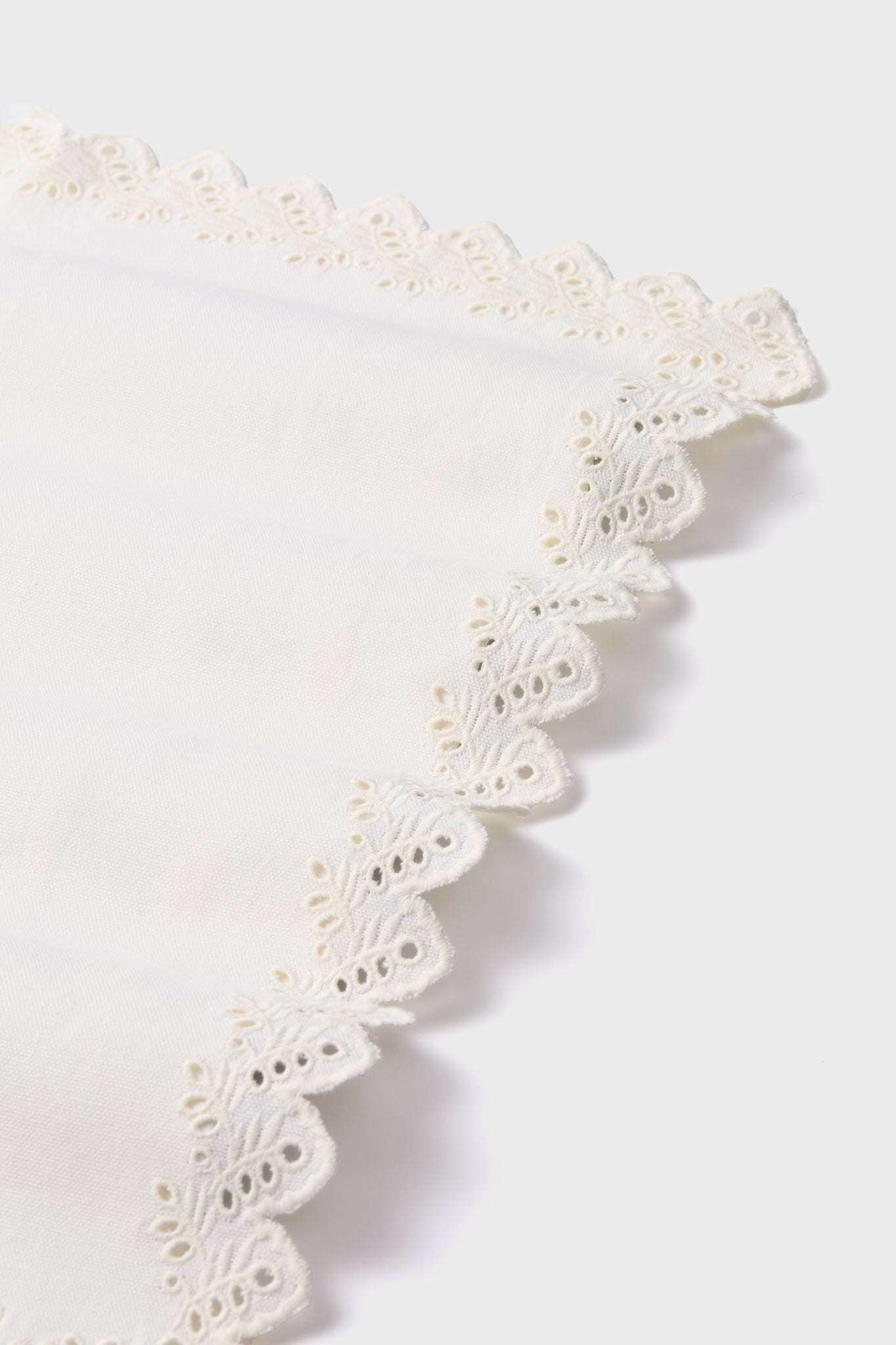 White Eyelet Embroidered Napkins Set of 4-Get Girly