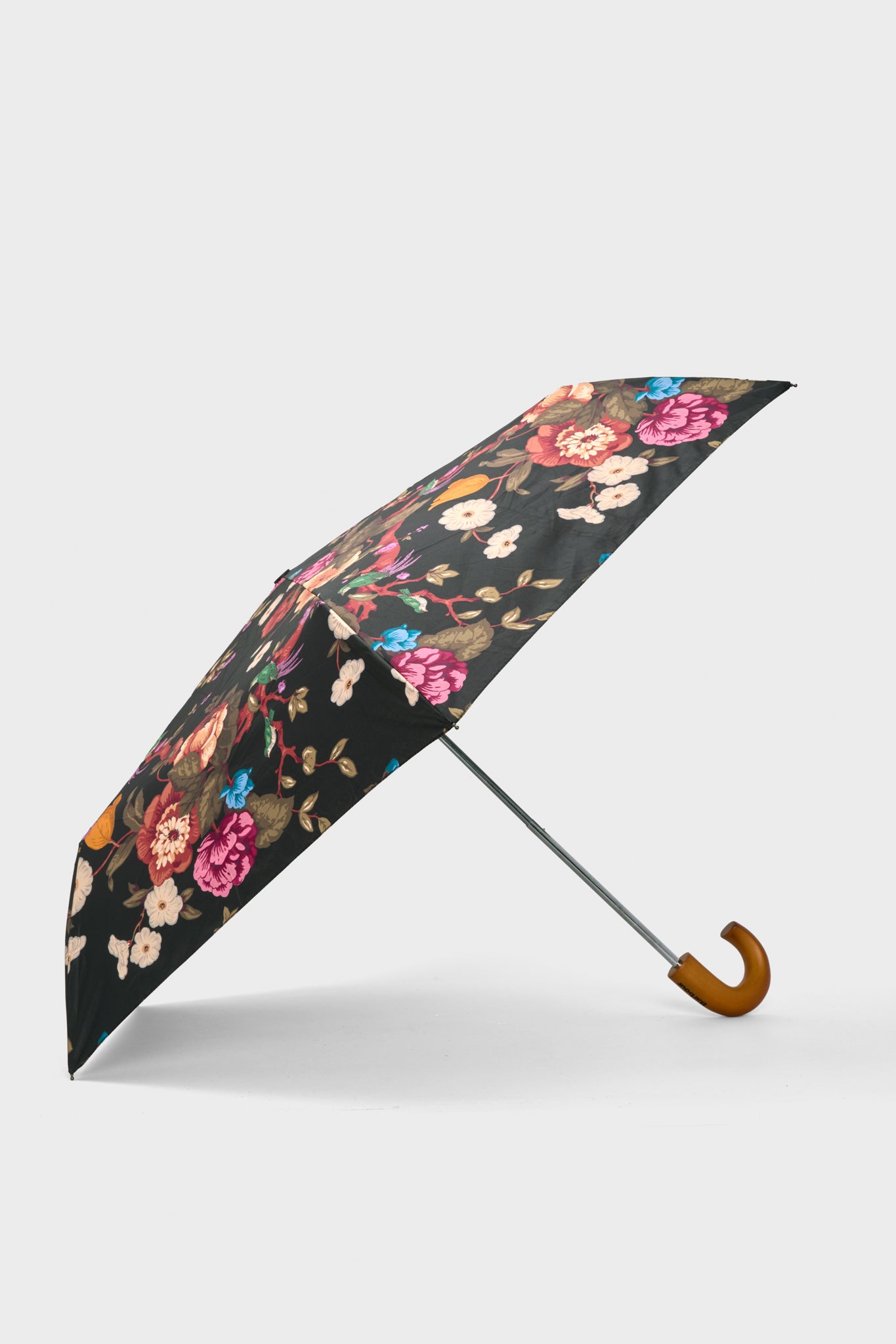 Black Floral Barbour x Get Girly Umbrella-Get Girly
