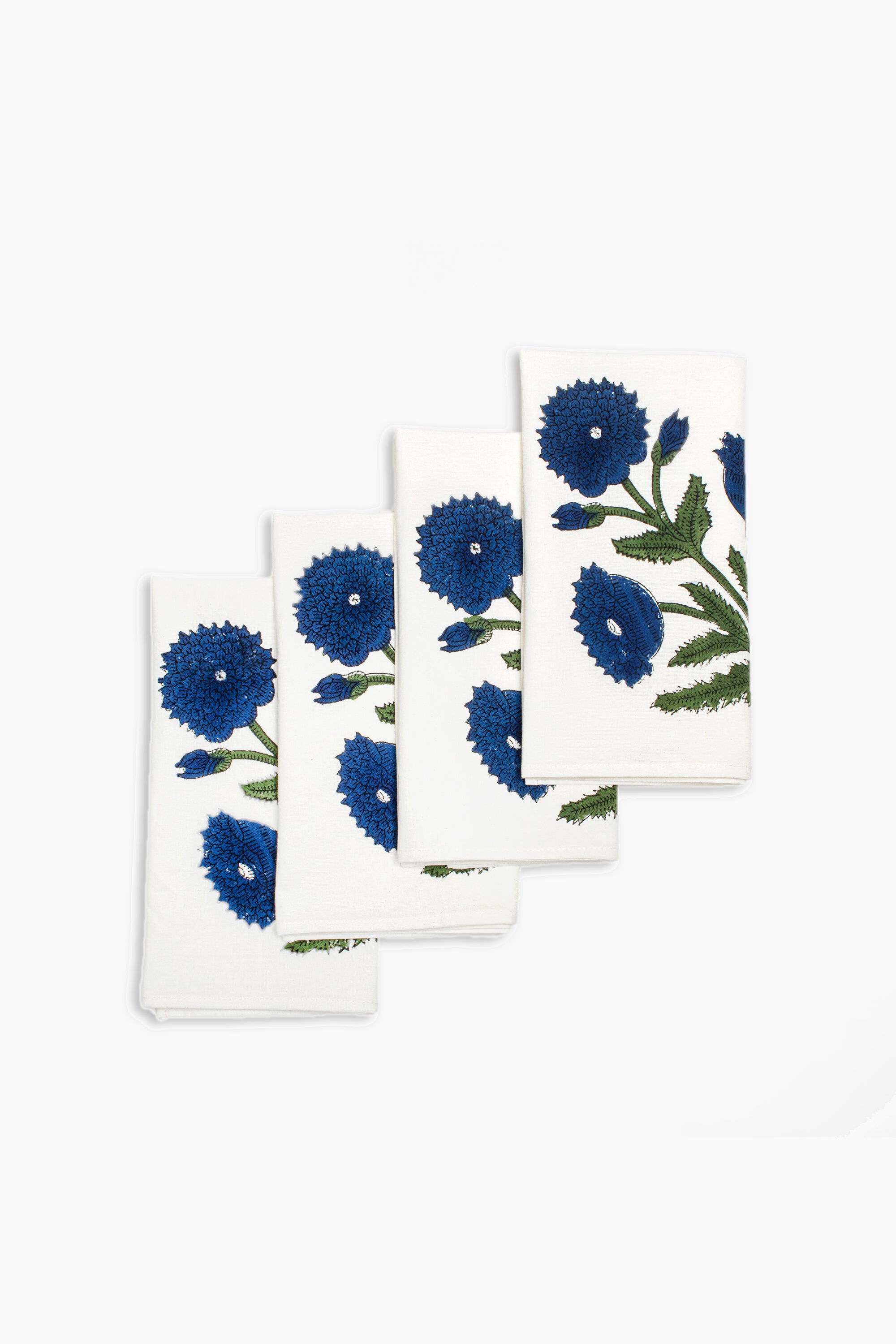 Blue Poppy Napkins Set of 4-Get Girly