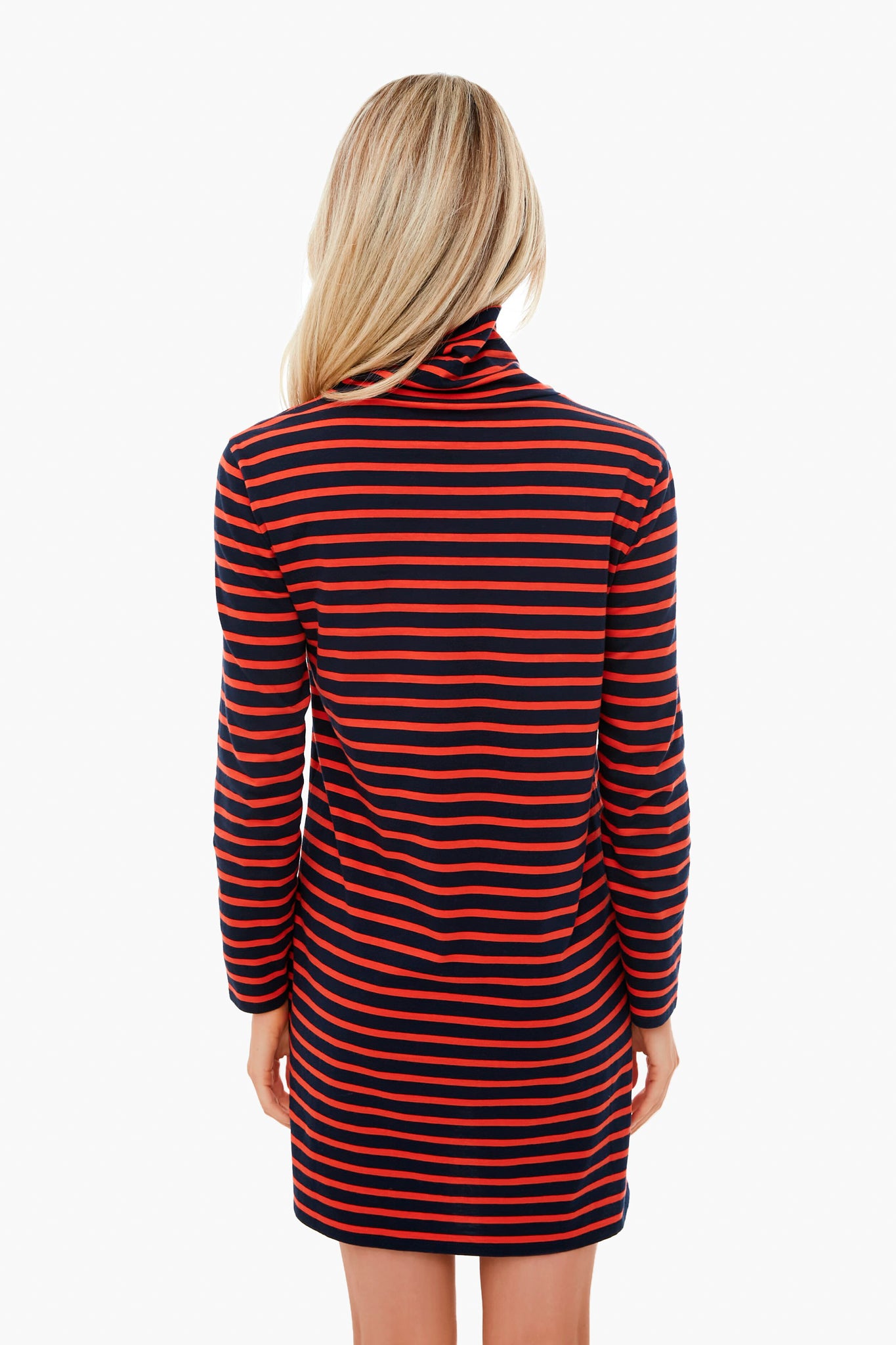 The Poppy Striped Turtleneck Dress-Get Girly