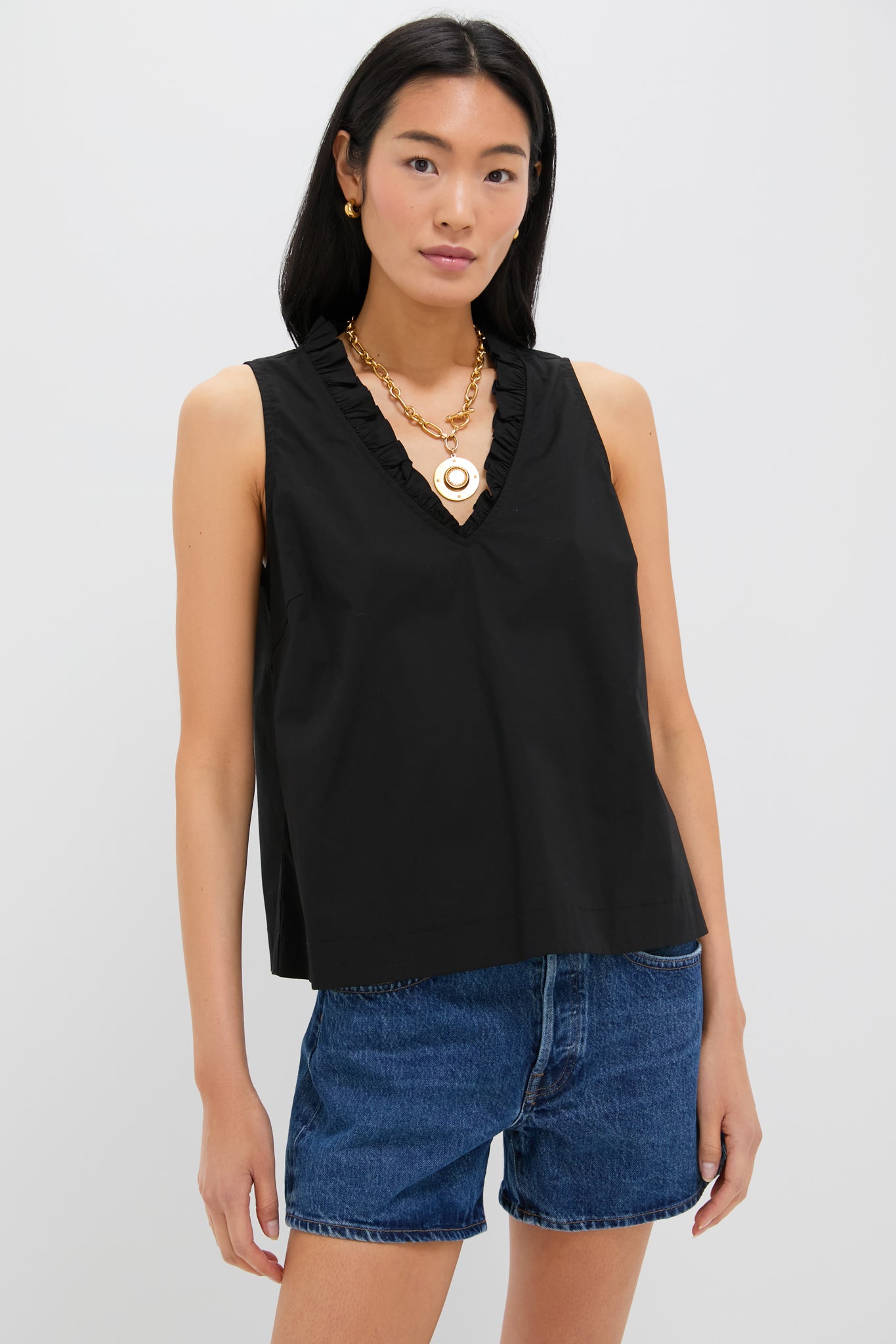 Black Veronica Top-Get Girly