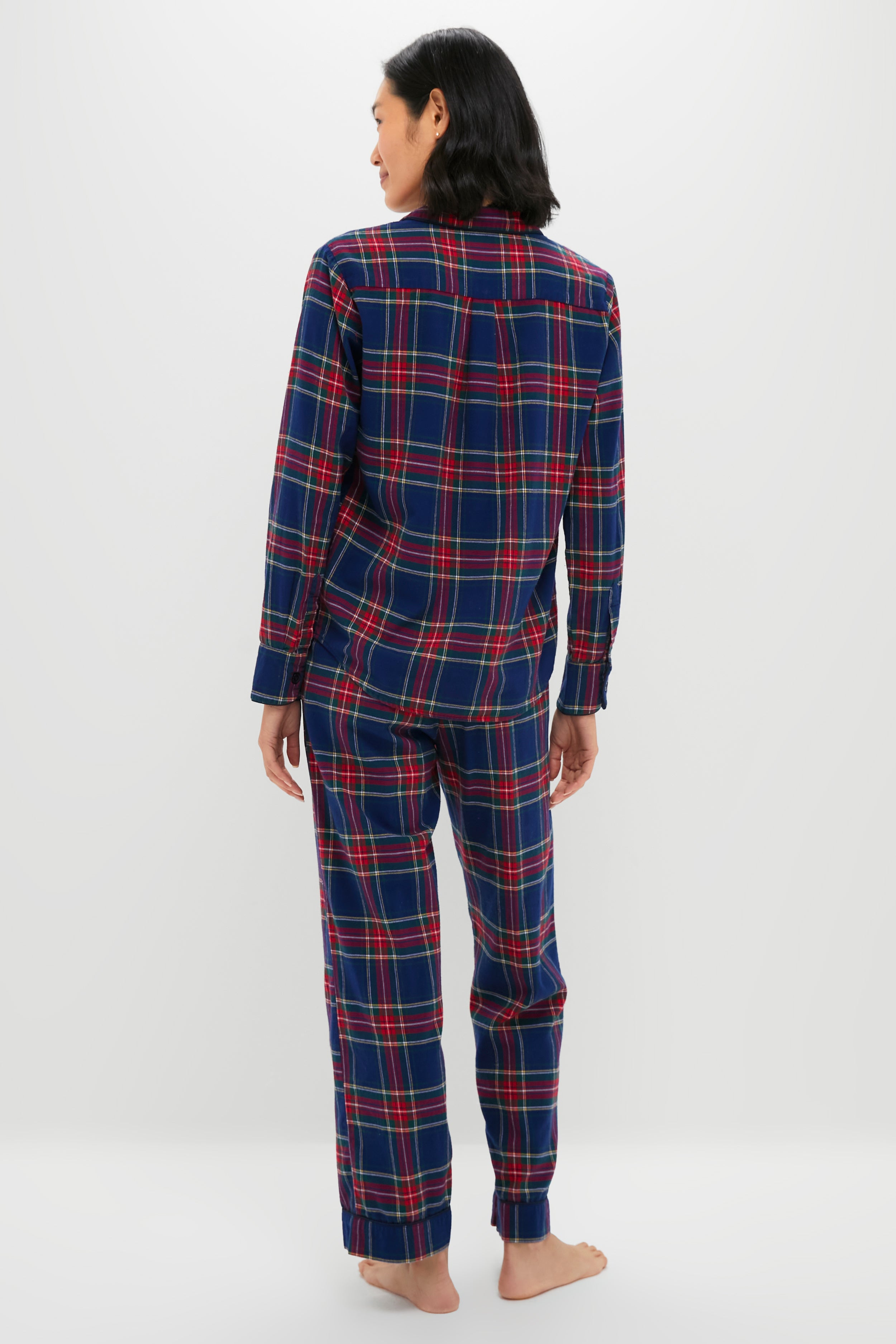 Womens Windsor Tartan Pajama Set-Get Girly