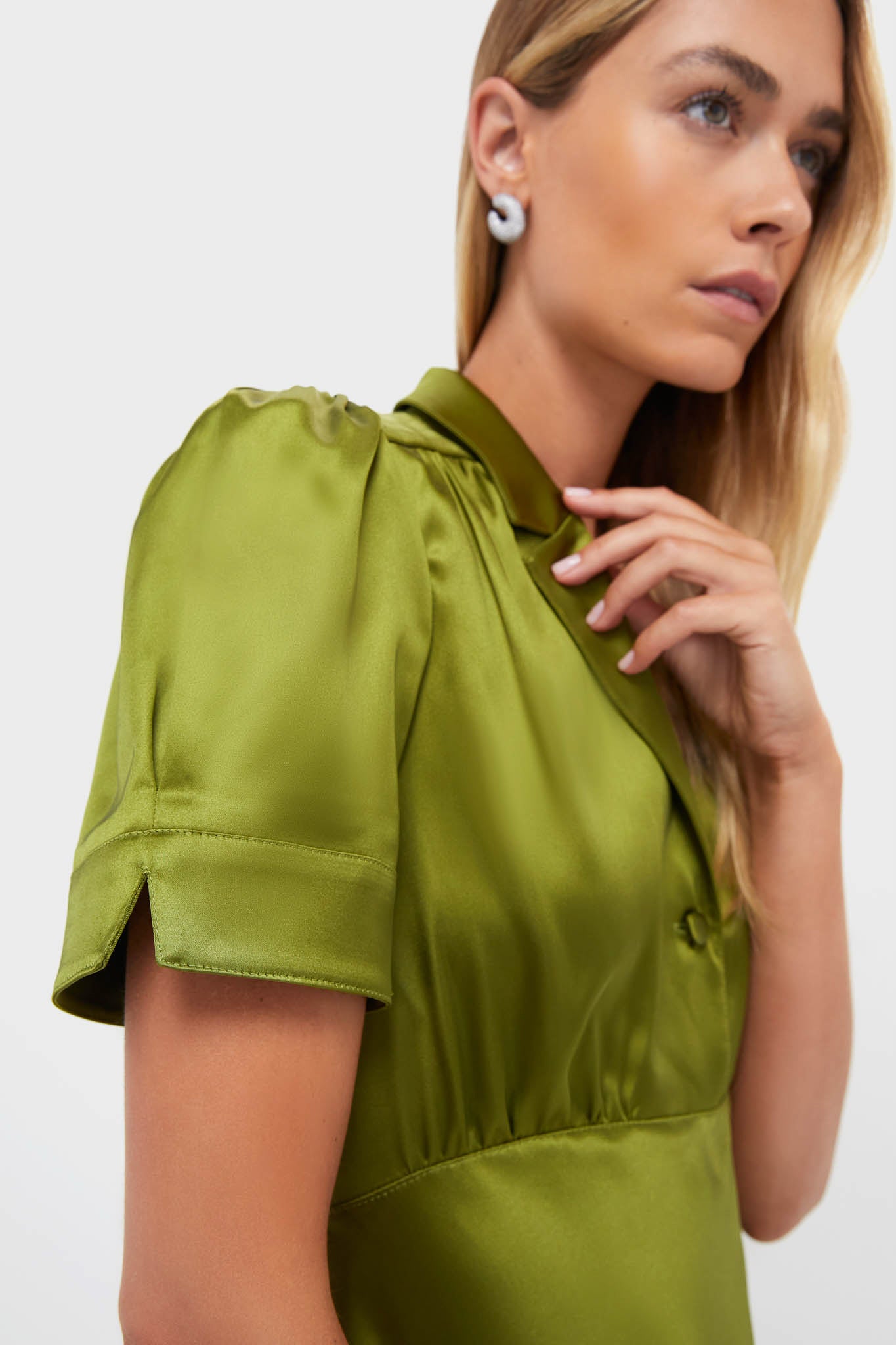 Woodbine Satin Bellamy Dress-Get Girly