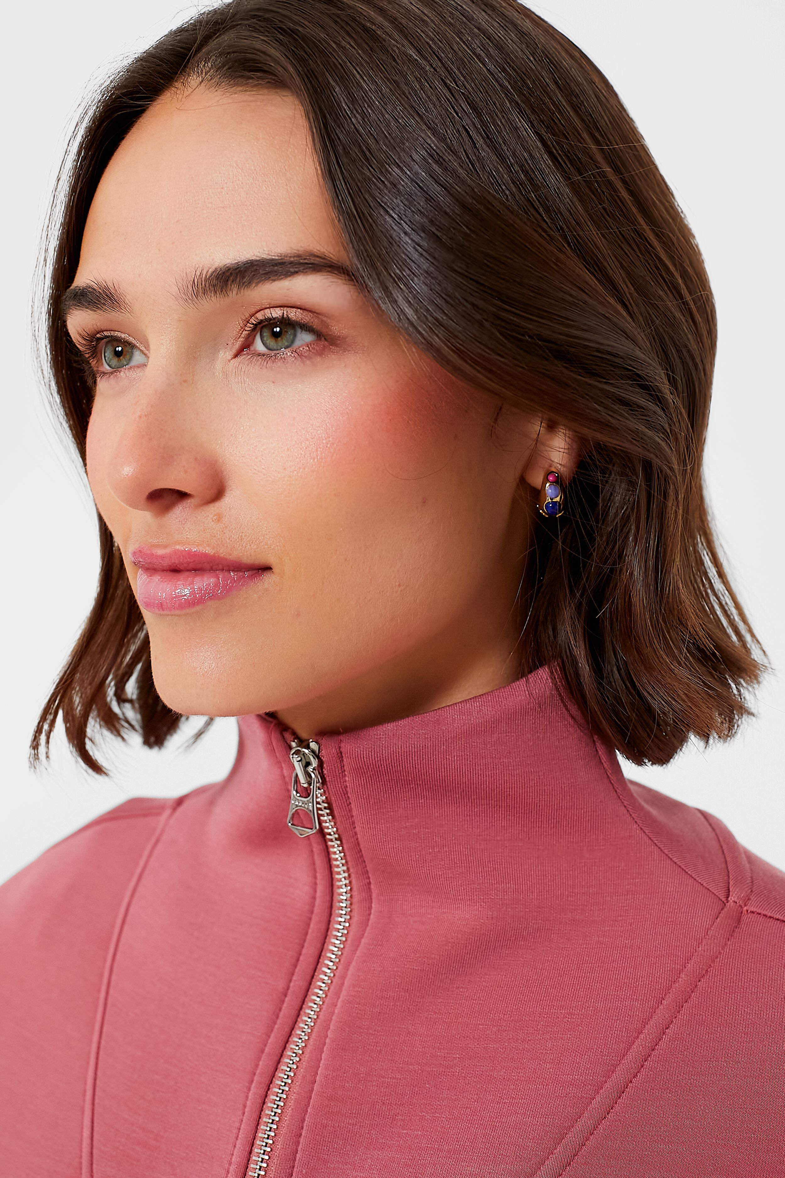 Withered Rose Hawley Half Zip-Get Girly