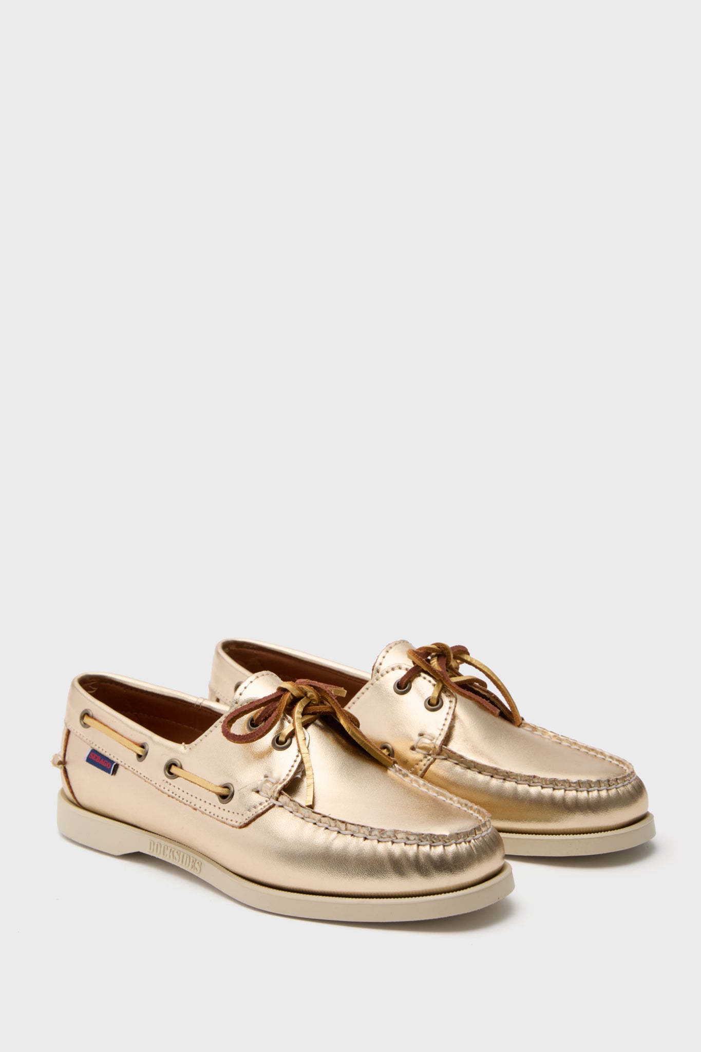 Gold Met Portland Docksides-Get Girly