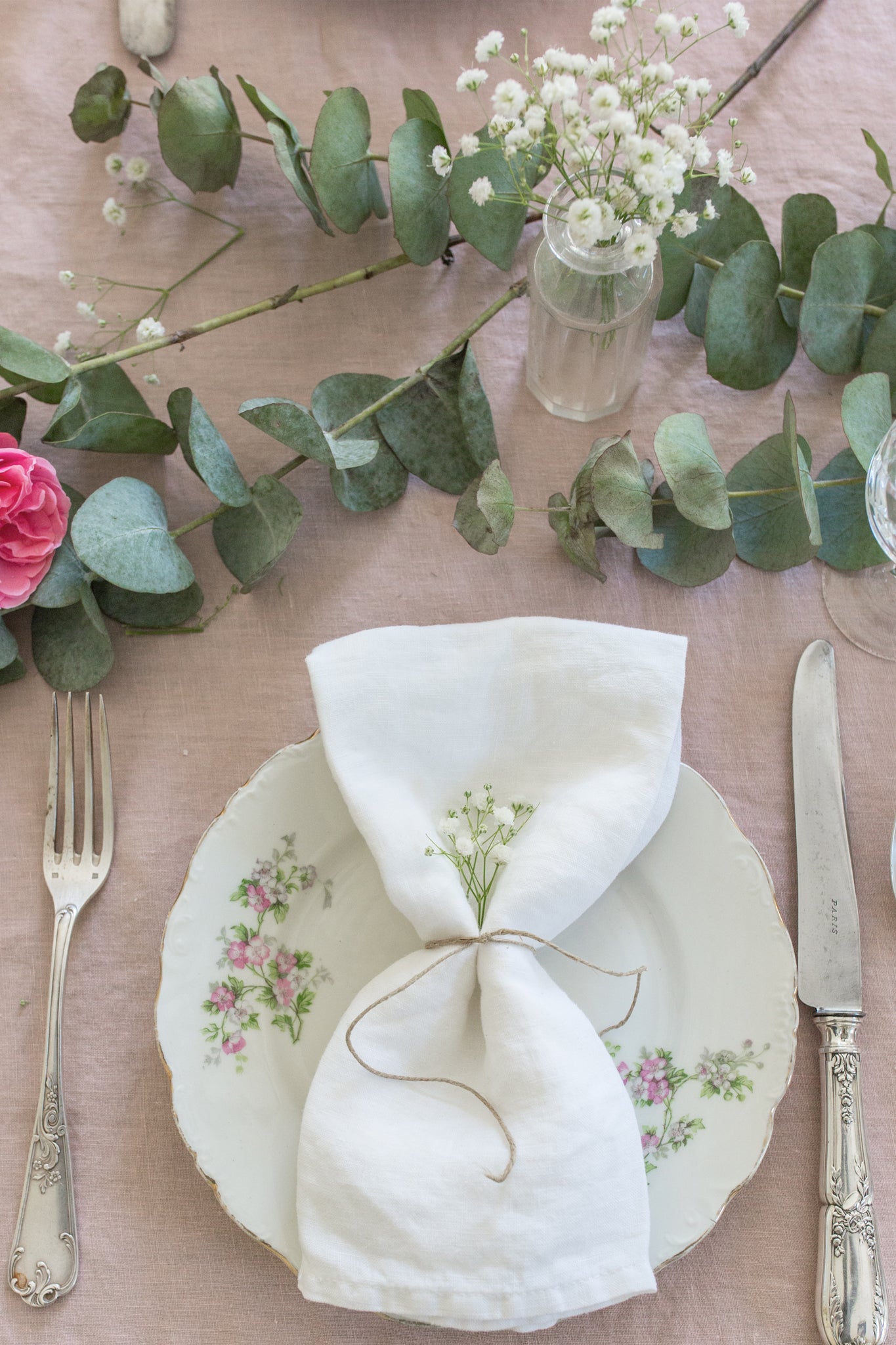 Blanc Linen Napkins Set Of 4-Get Girly