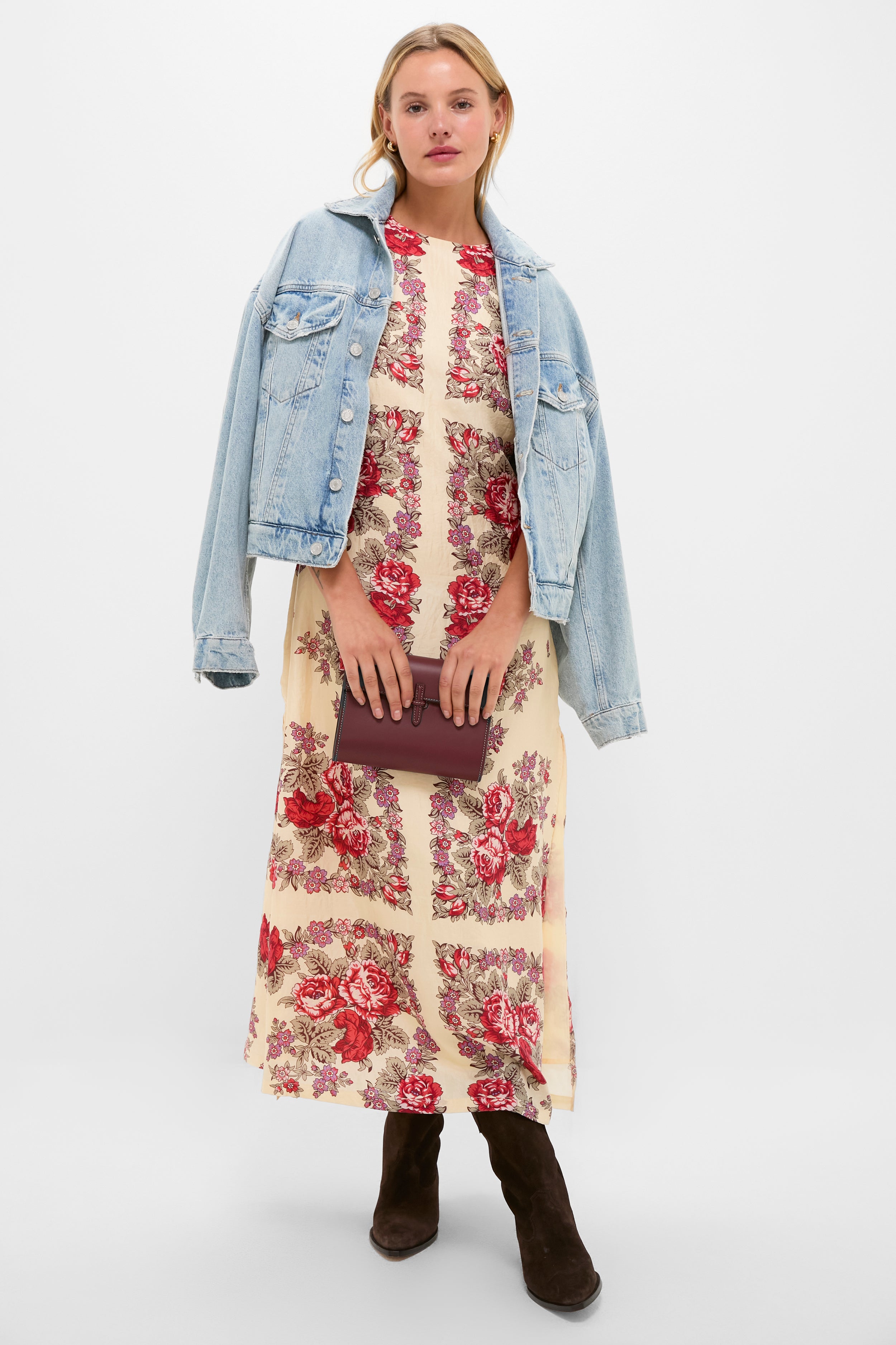 White Rosebush Preeti Silk Dress-Get Girly