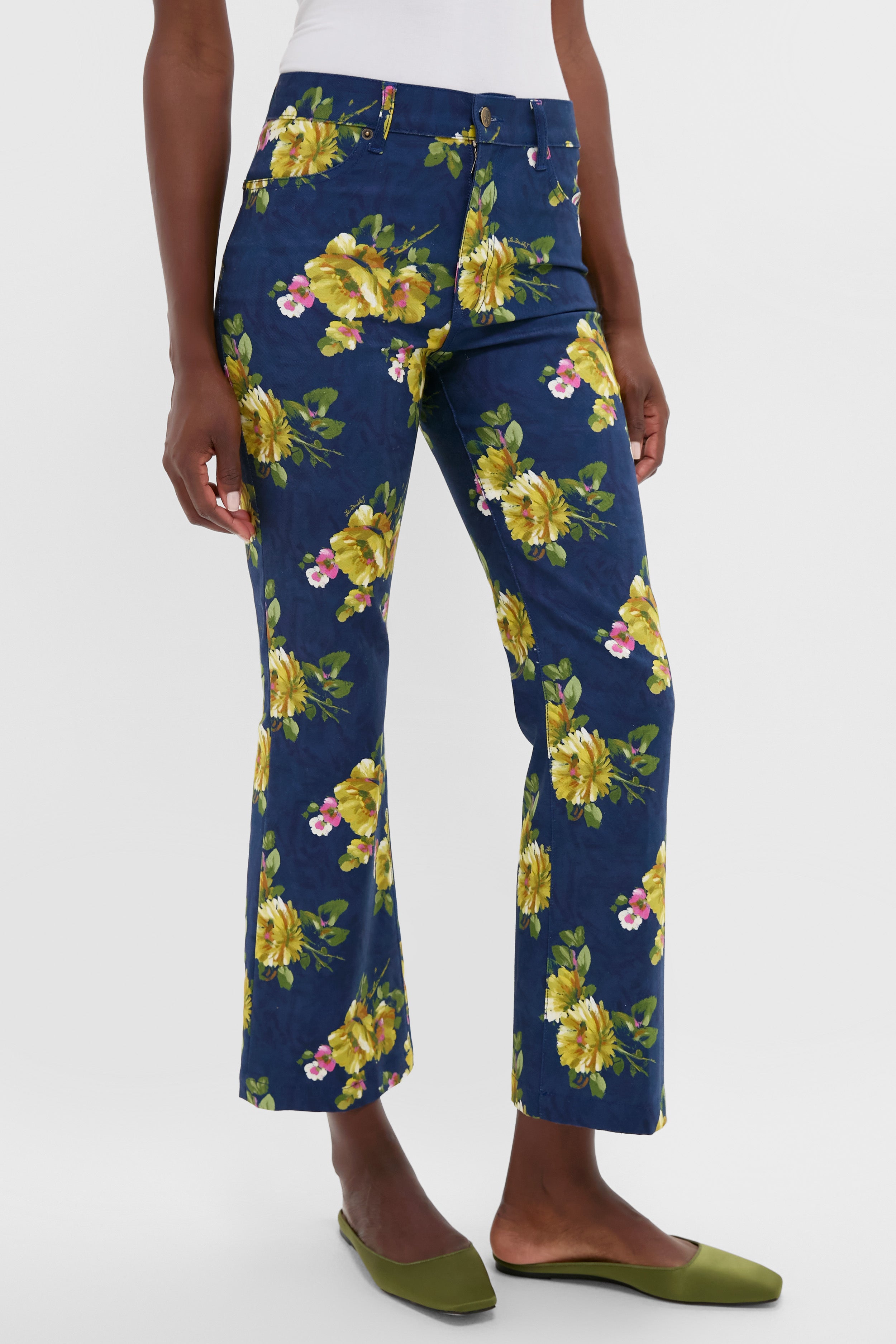 Riptide Cropped Flare Jean-Get Girly