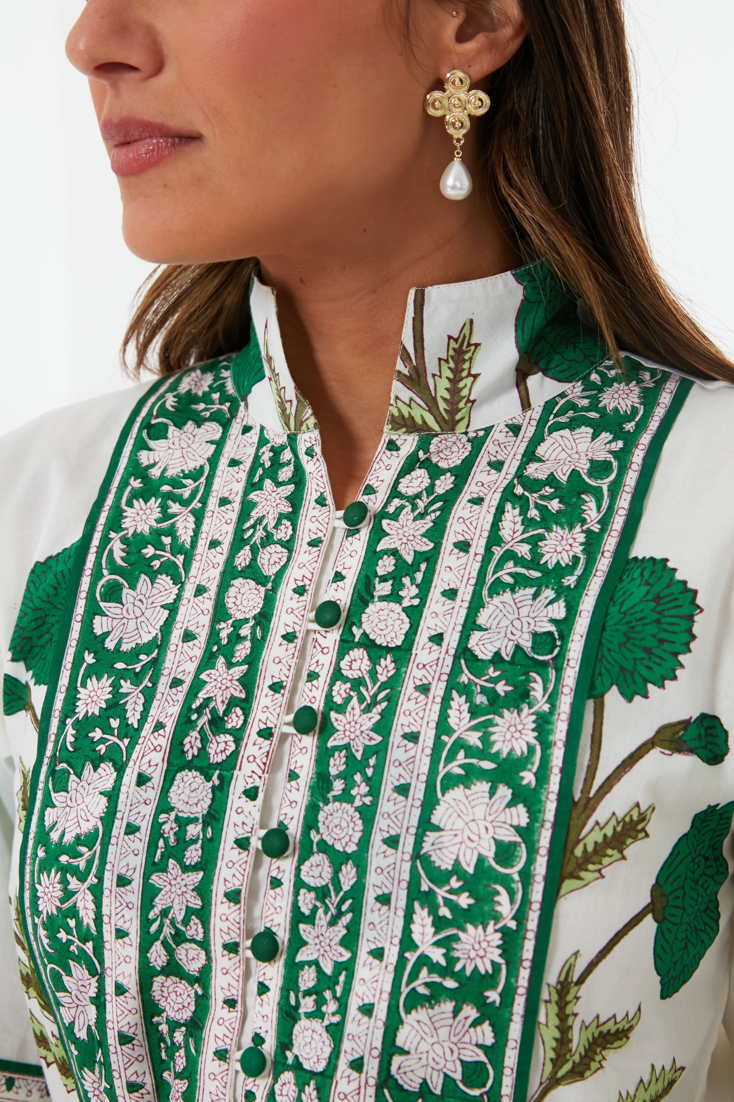 Exclusive Emerald Marigold Flounce Dress-Get Girly