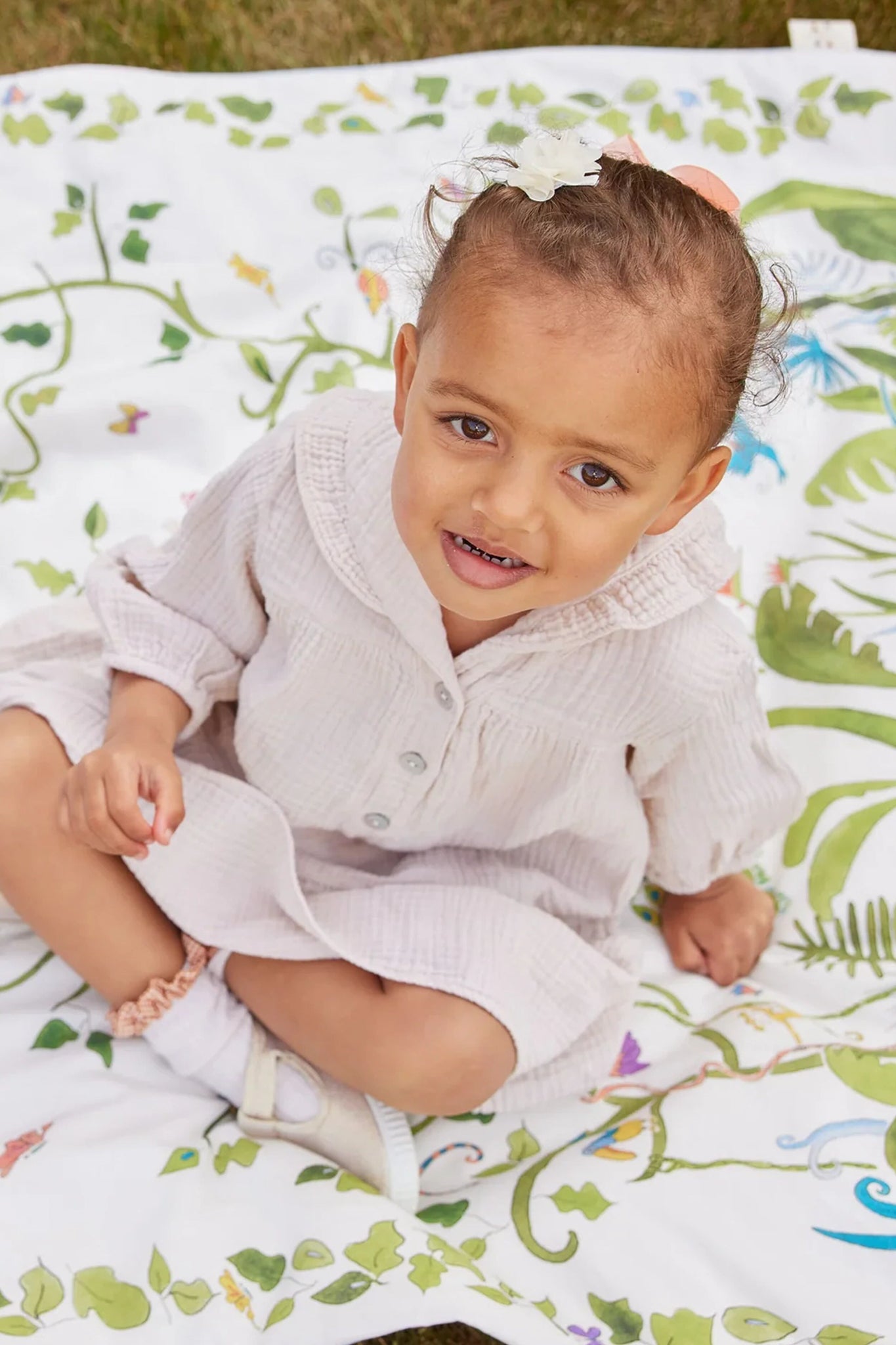 Tropical Placement Crib Sheets-Get Girly