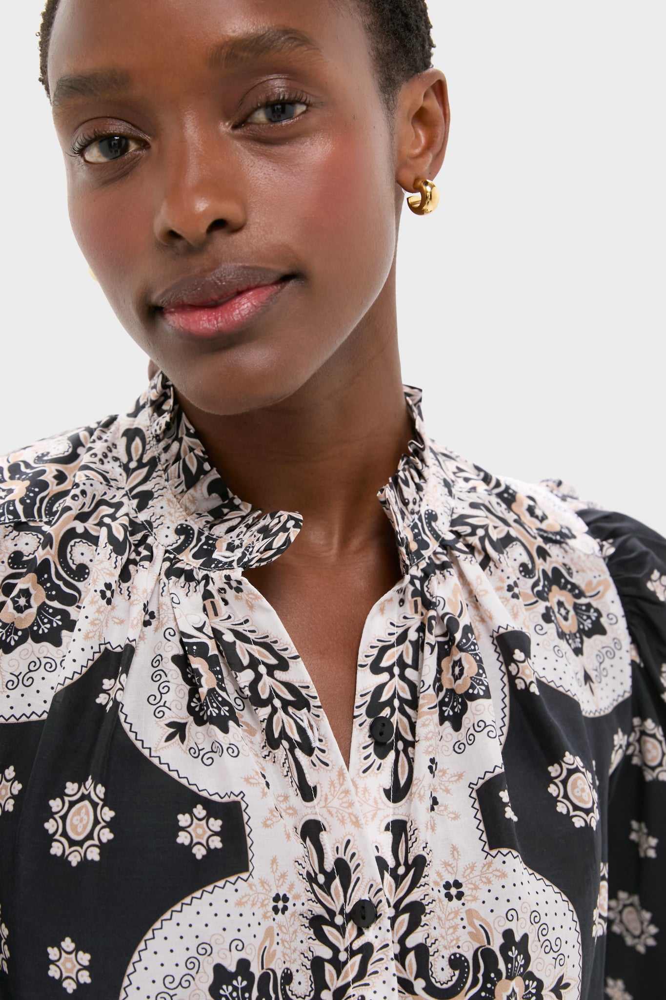 Black Bandana Artemis Bronco Shirt-Get Girly