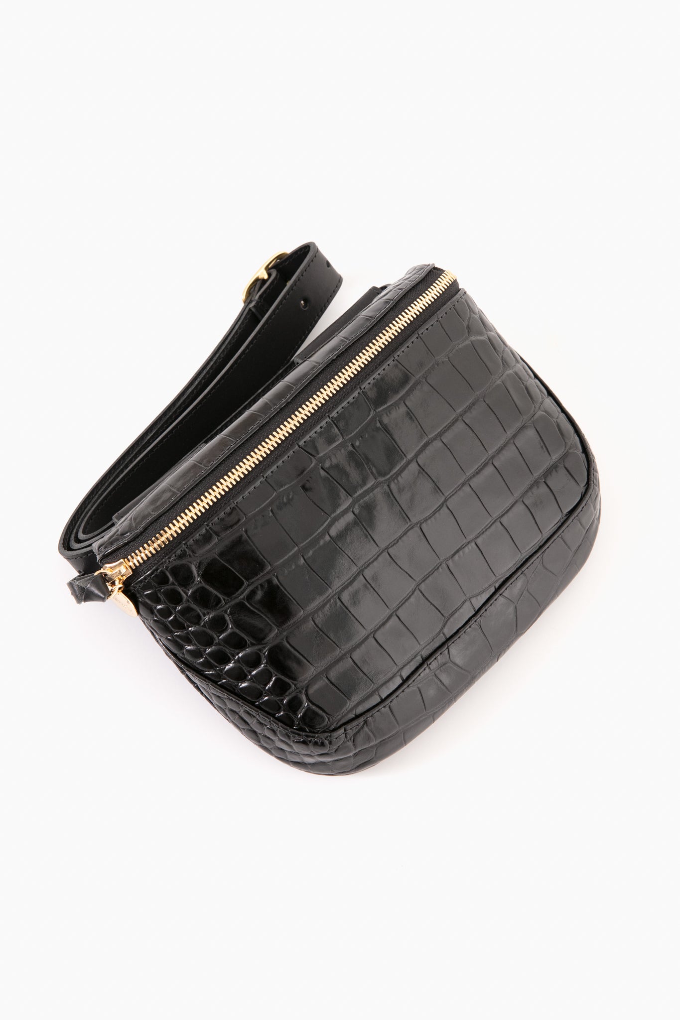 Black Croco Fanny Pack-Get Girly
