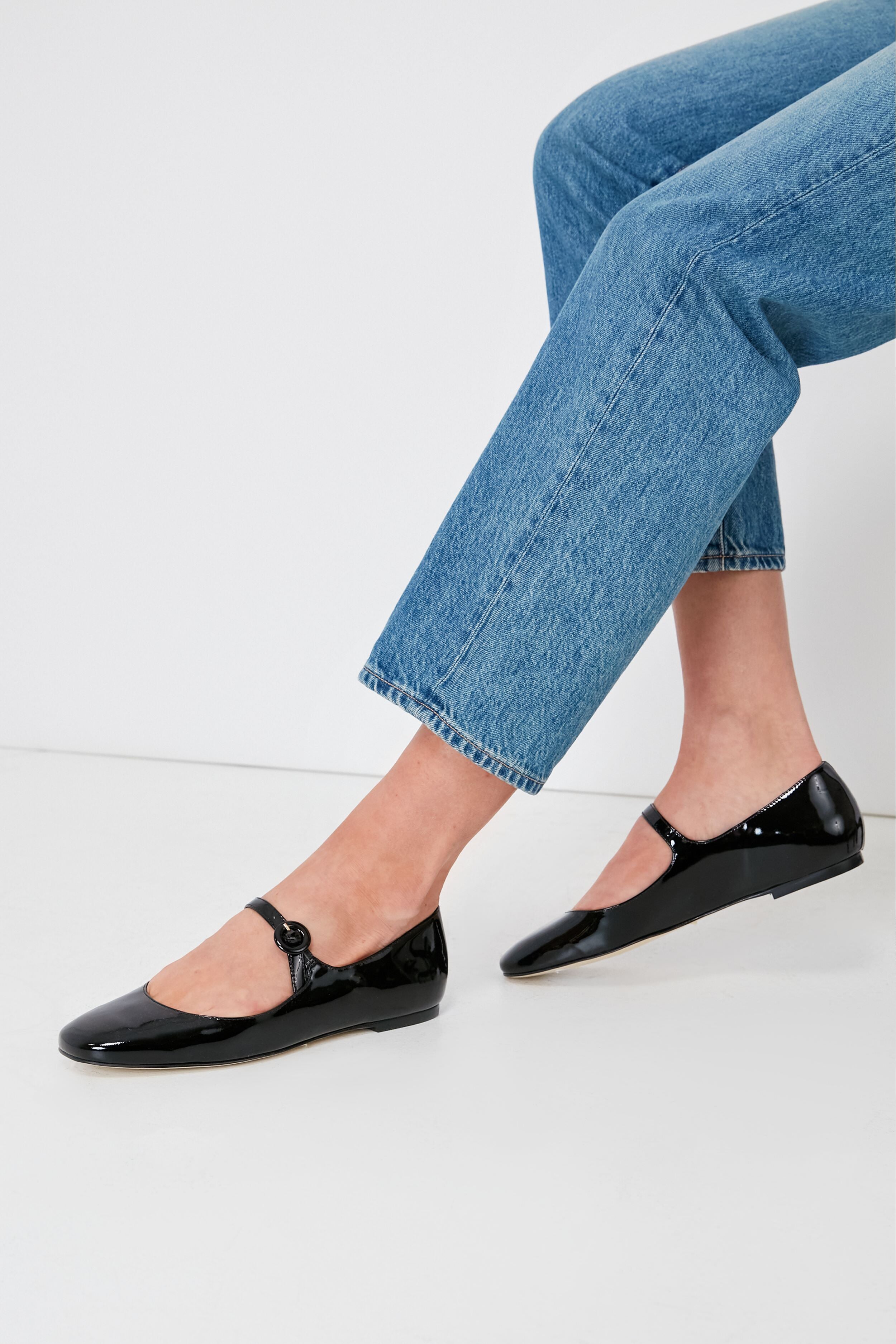 Black Patent Leather Blair Ballet Flats-Get Girly