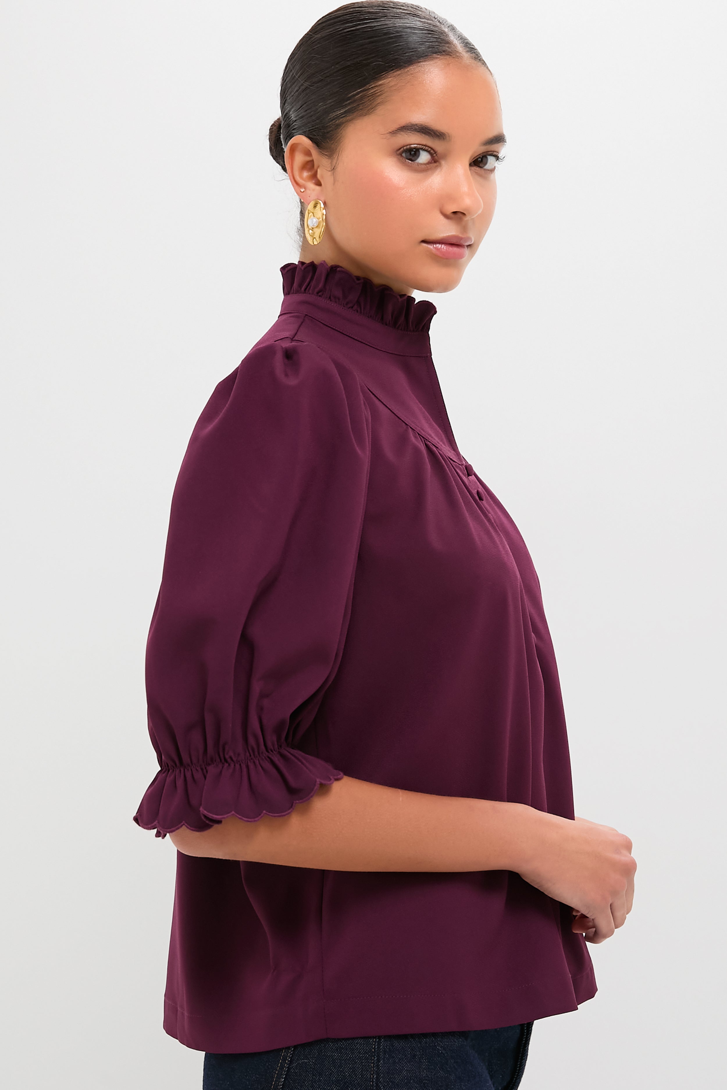 Winetasting Selena Blouse-Get Girly