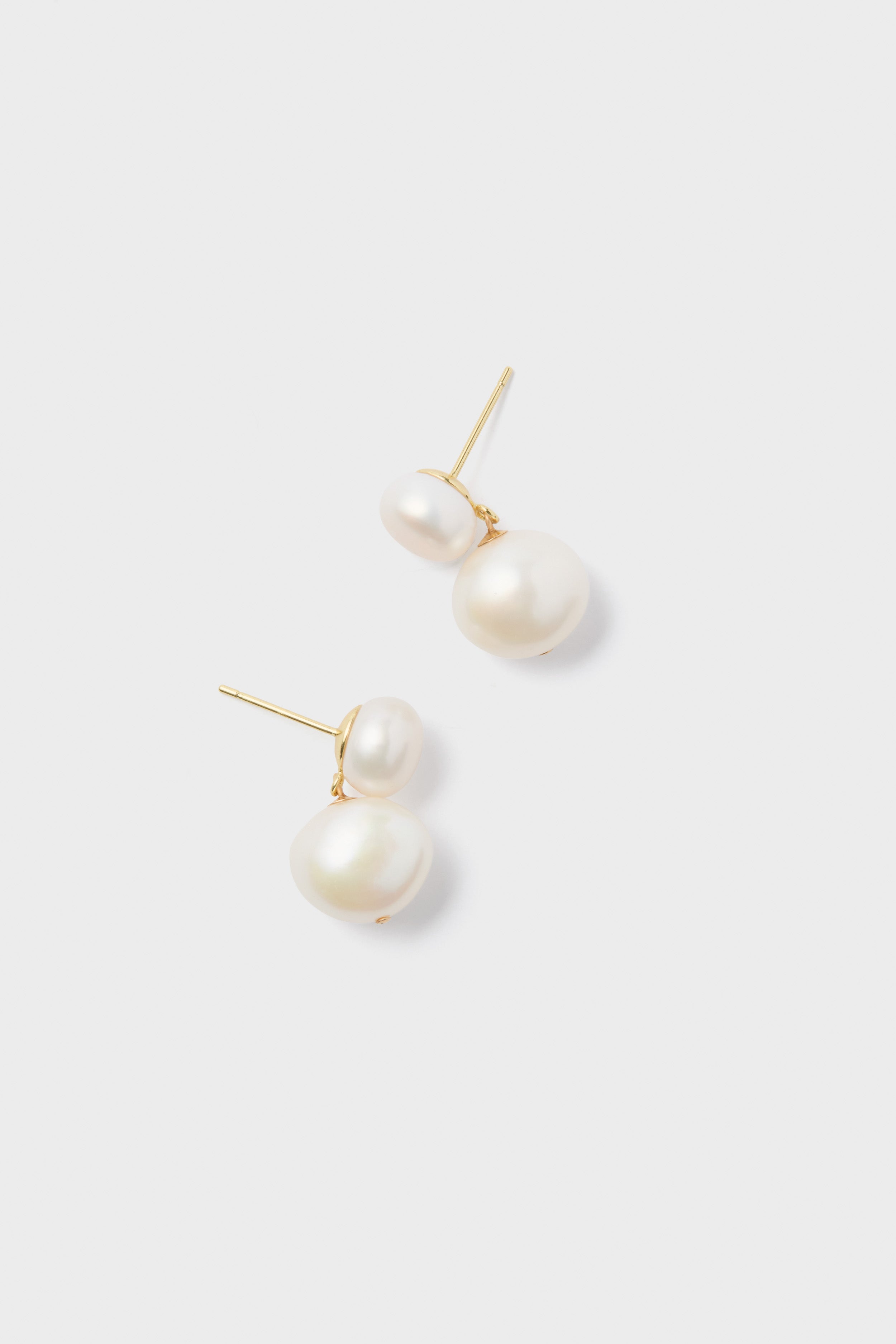 White Freshwater Pearl Sandra Earrings-Get Girly
