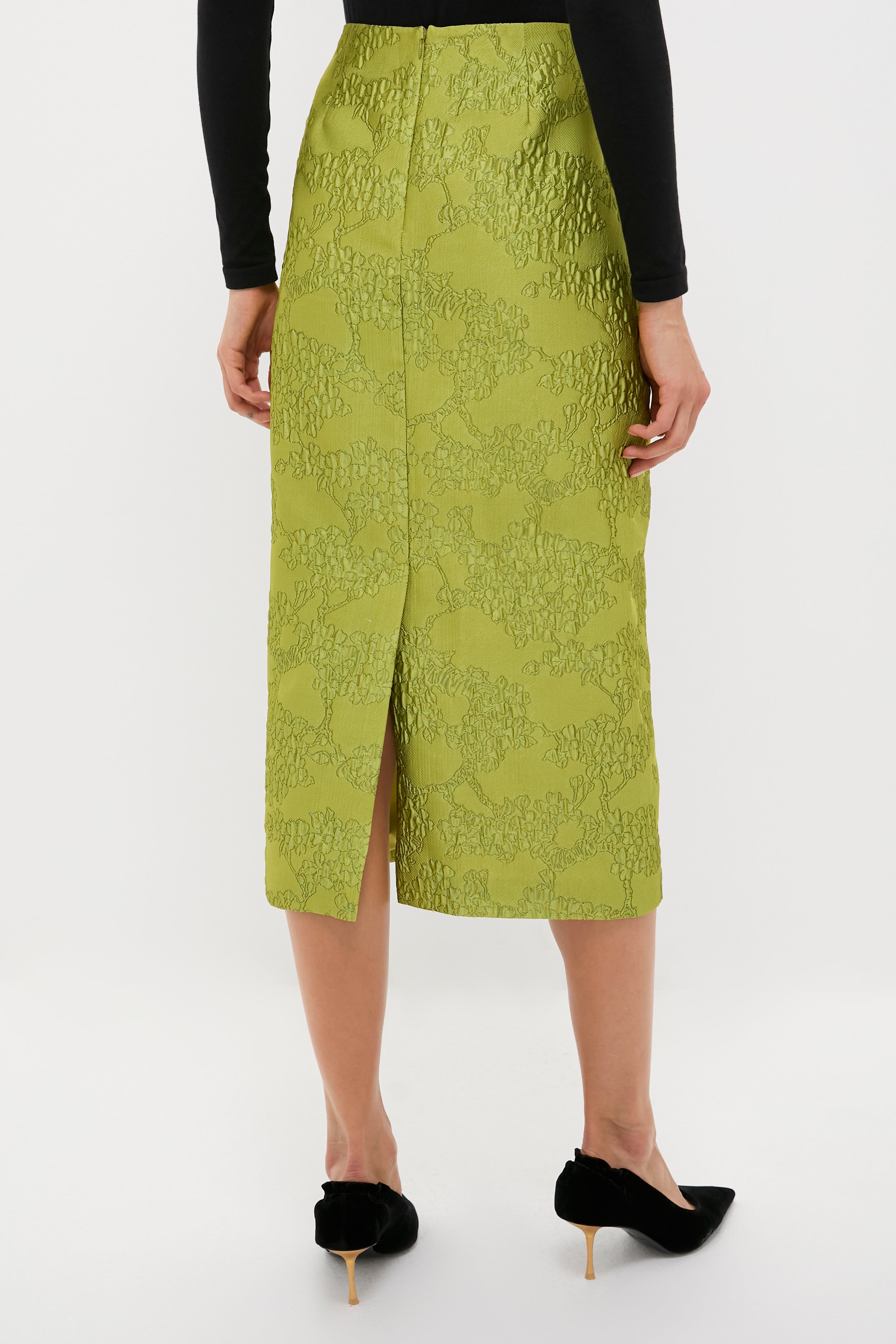 Brocade Metallic Ellington Skirt-Get Girly