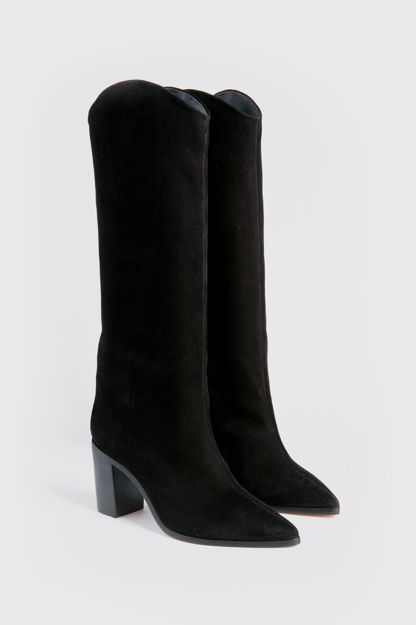 Black Maryana Block Boots-Get Girly