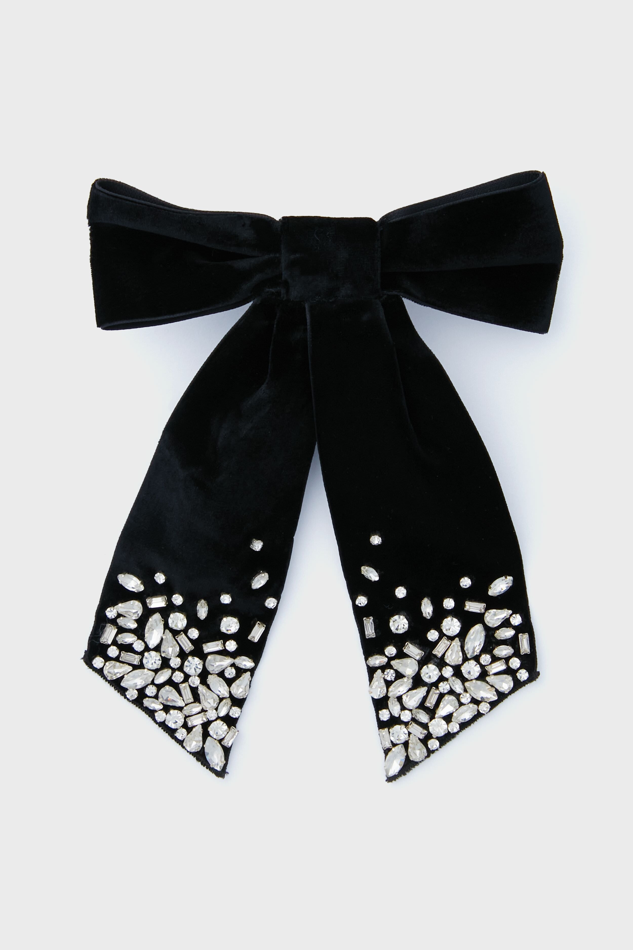 Black Matilee Velvet Bow-Get Girly
