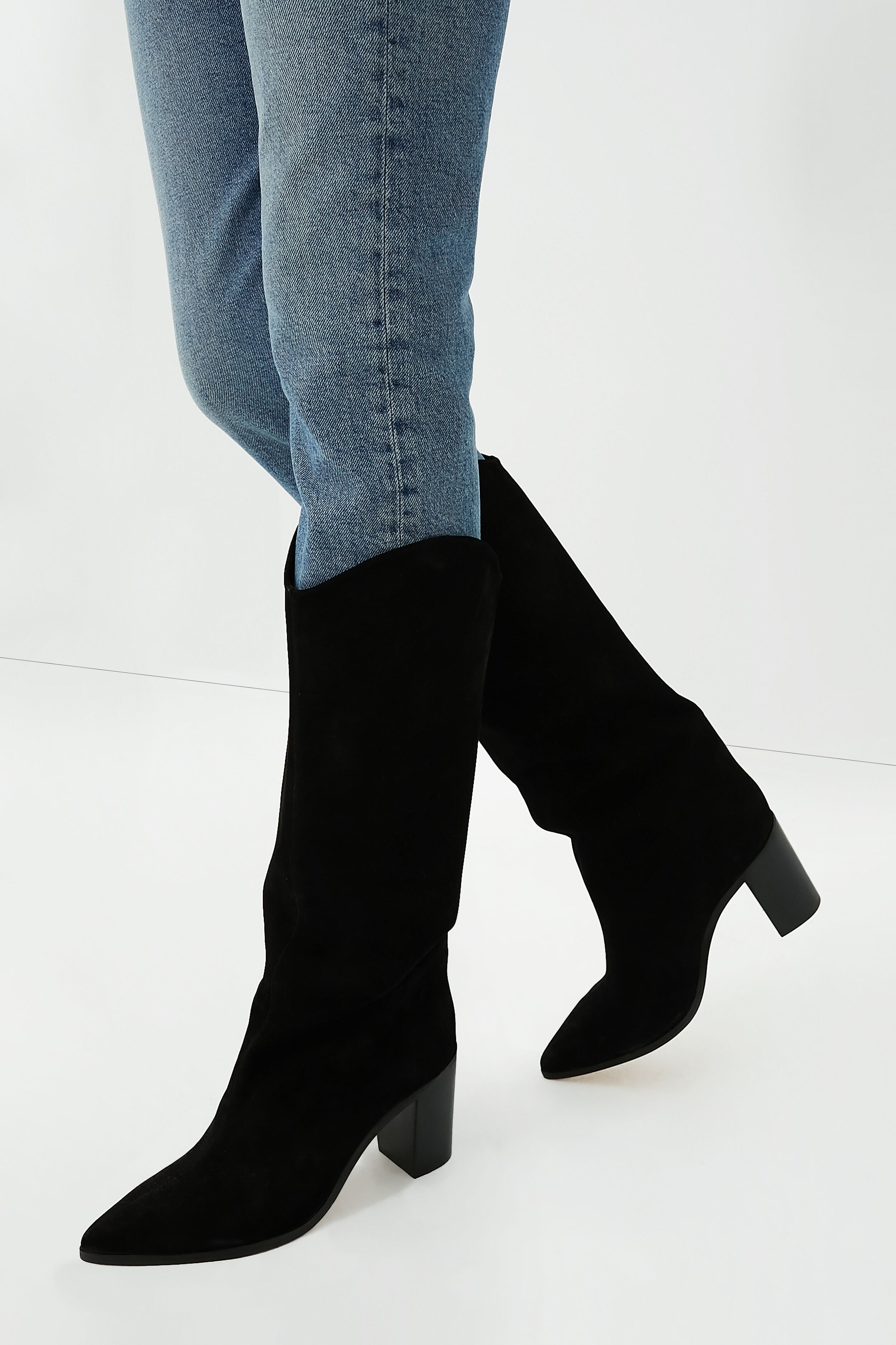 Black Maryana Block Boots-Get Girly