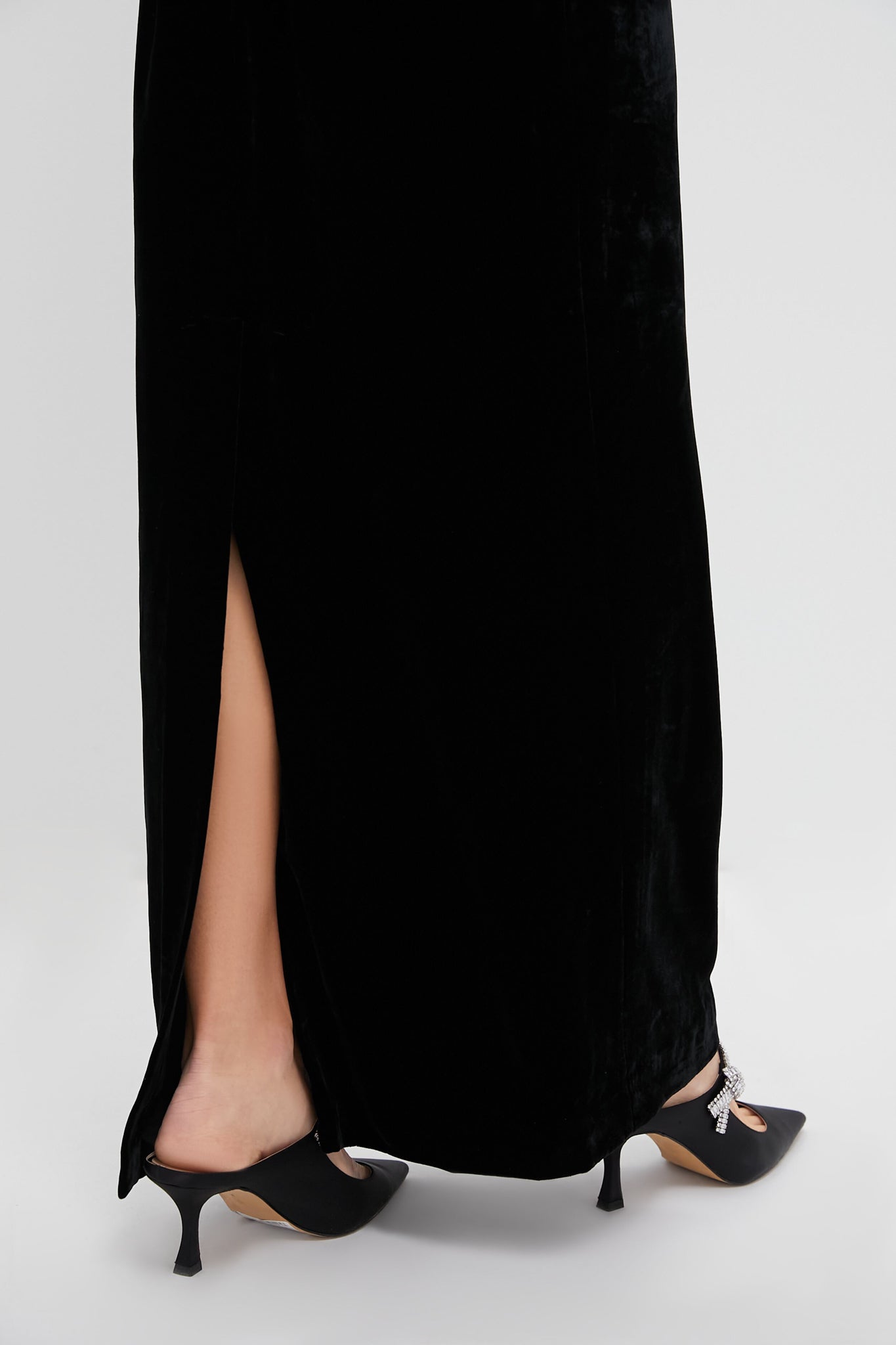 Zanzibar Blue and Black Velvet Artemis Dress-Get Girly