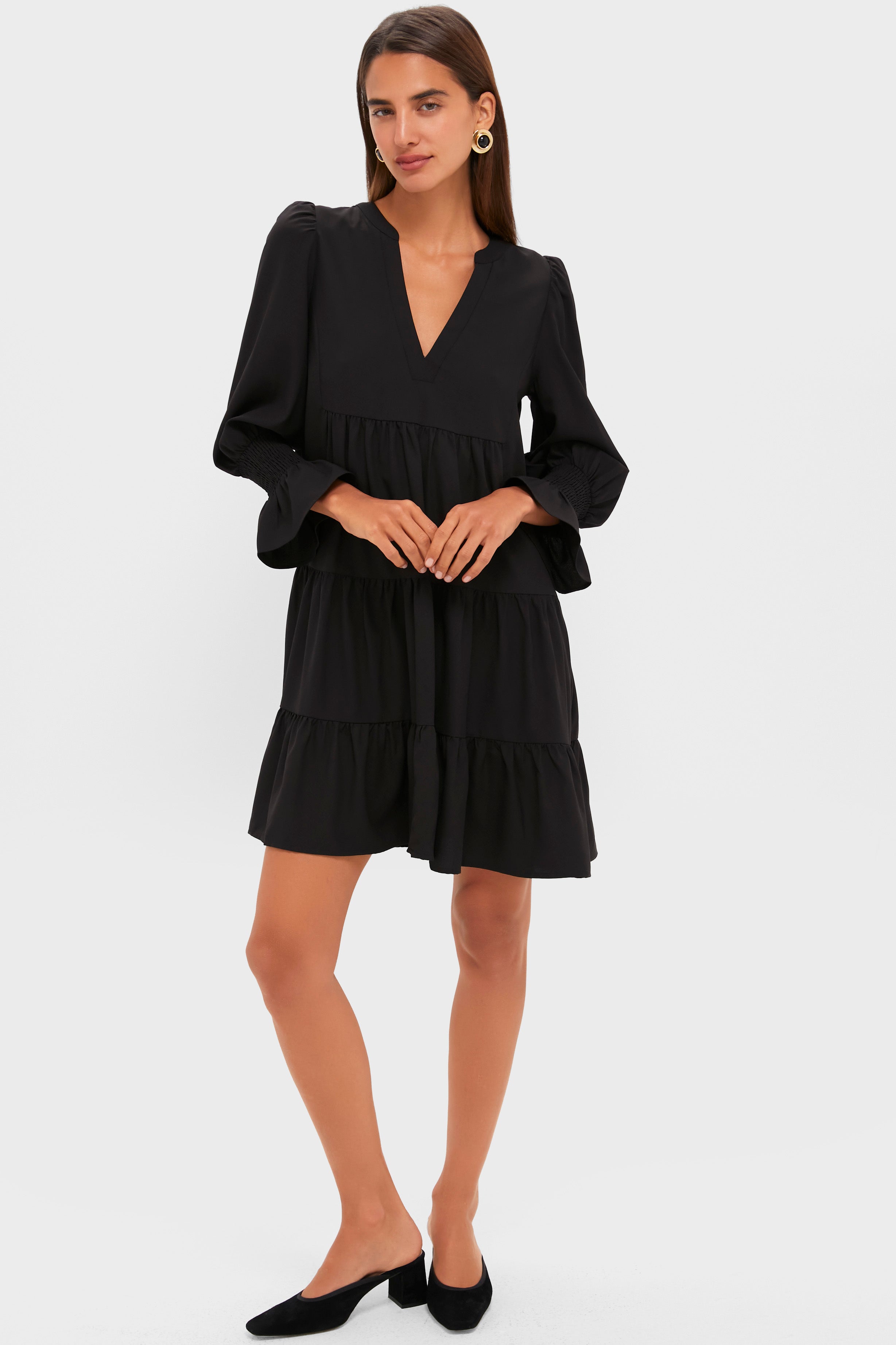 Black Crepe Kenzo Dress-Get Girly