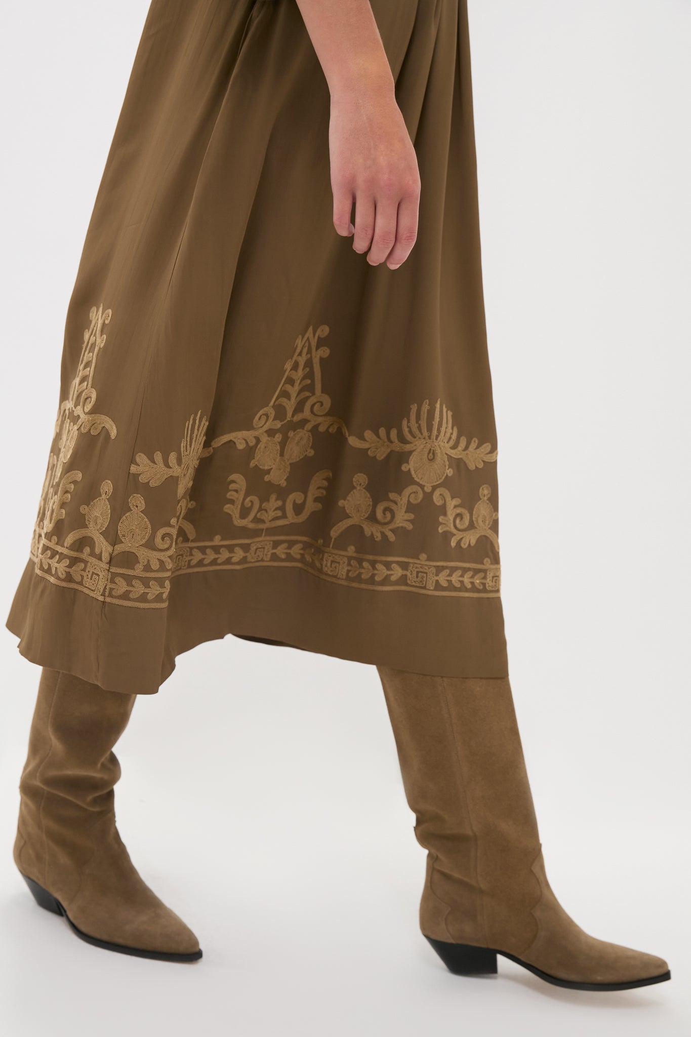 Khaki Feliana Dress-Get Girly