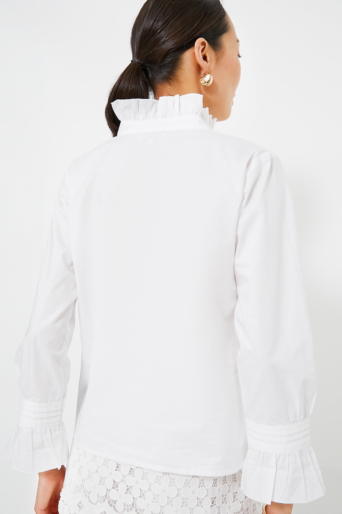 White Phoebe Blouse-Get Girly