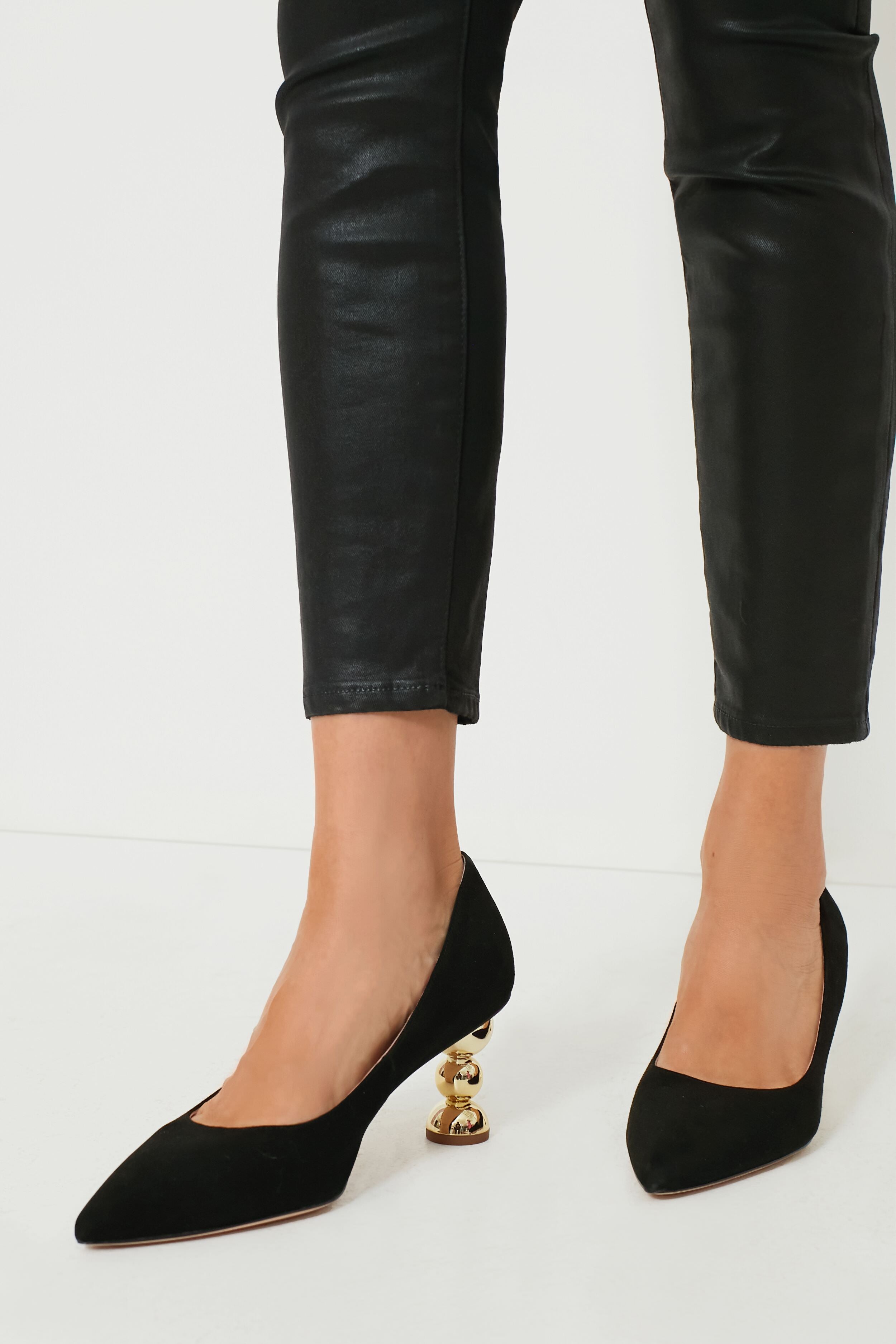 Black Charmer Pumps-Get Girly