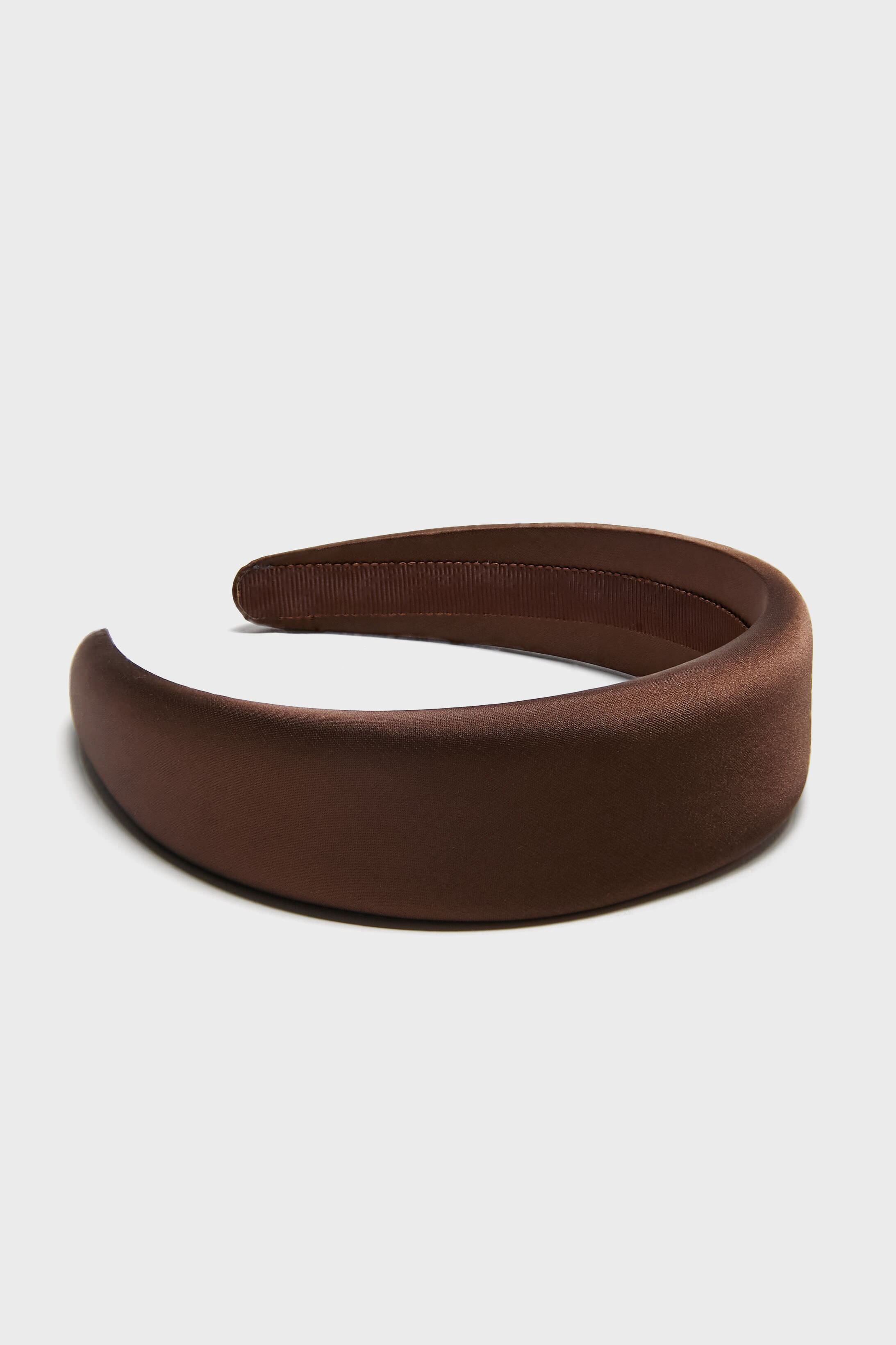 Chocolate Brown Padded Headband-Get Girly