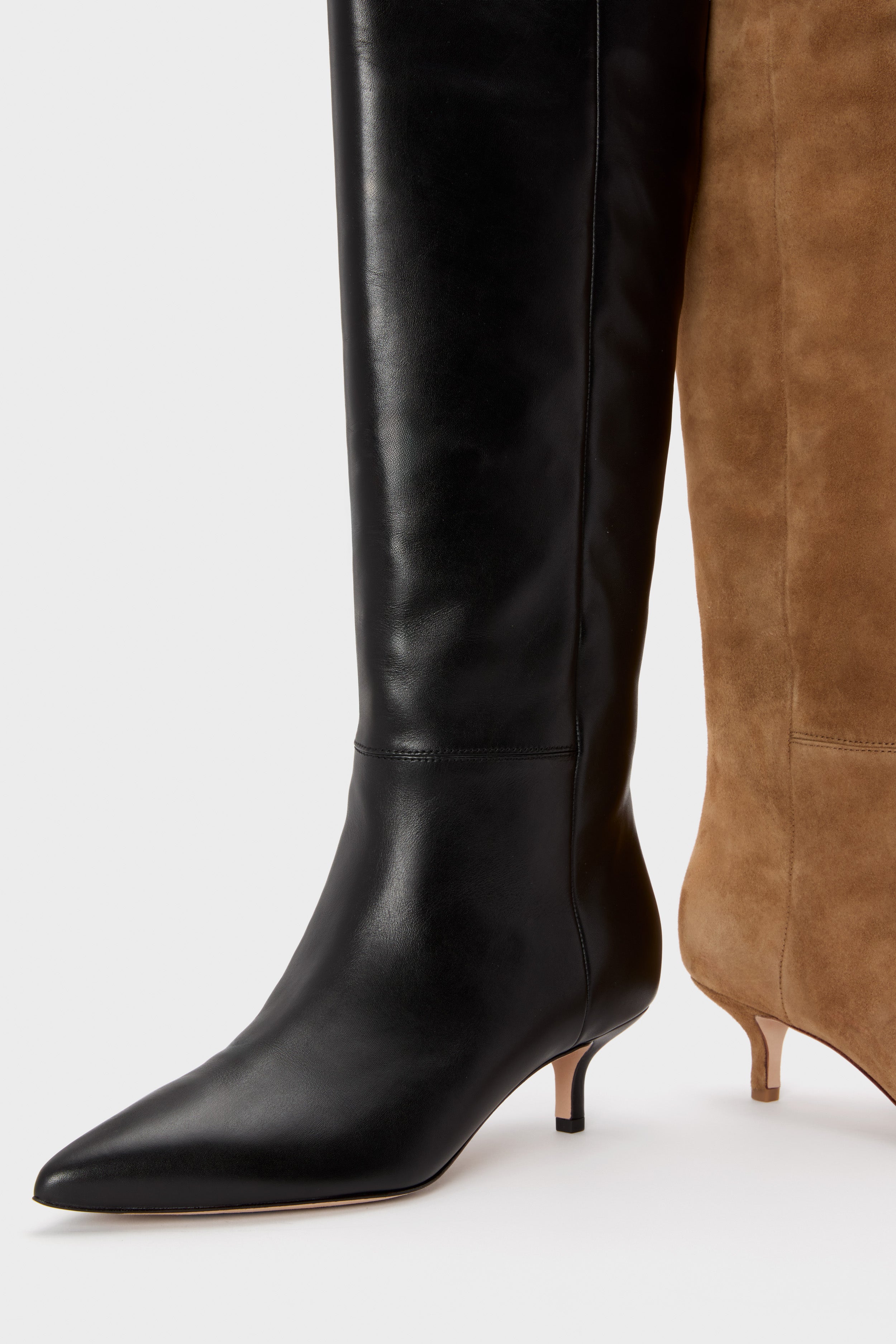 Black Lisa 45 Tall Shaft Boots-Get Girly