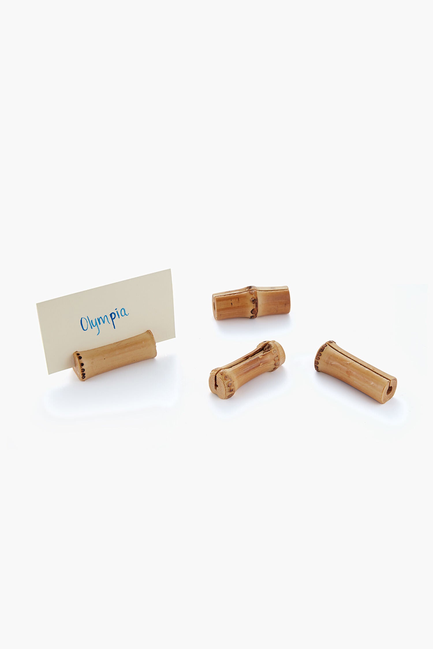 Bamboo Place Card Holders-Get Girly