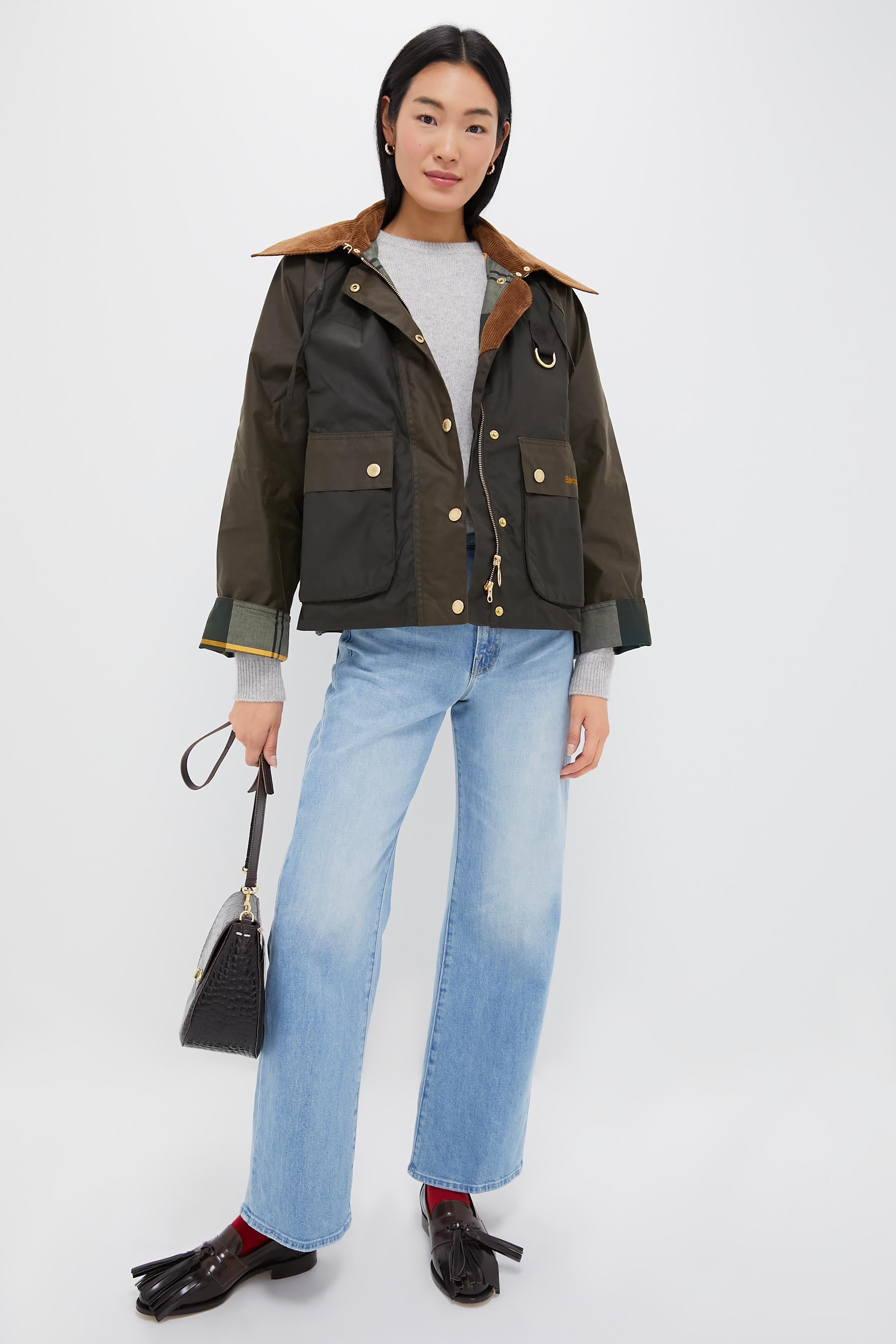 Archive Olive Reighton Wax Jacket-Get Girly